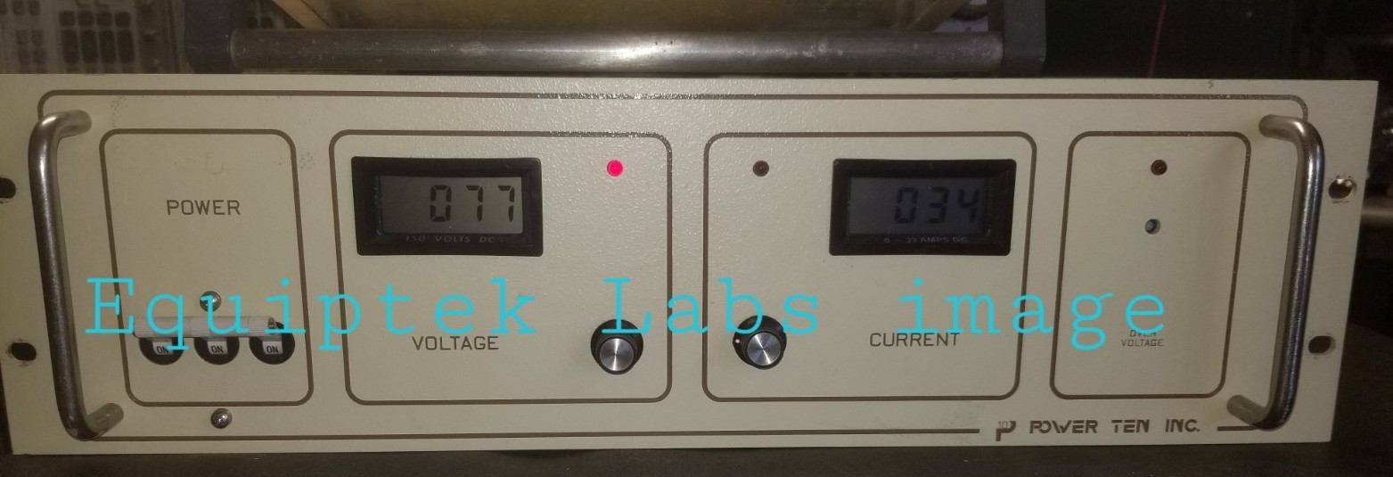 System Power Supply 0 – 150VDC 33ADC 5kW TESTED @ MAX POWER Power Ten 4600D