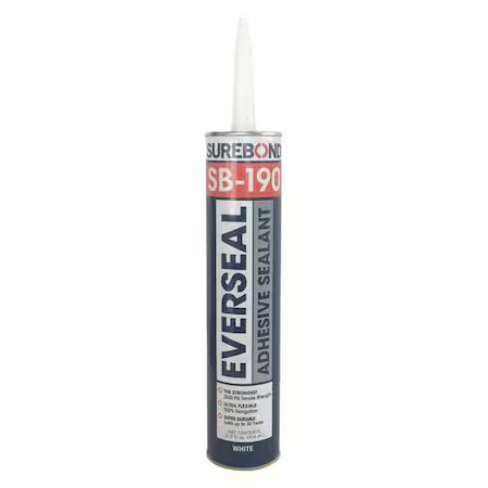 Surebond Sb-190 T White Hybrid Sealant, 10.3 Oz, Cartridge, Whites, Hybrid