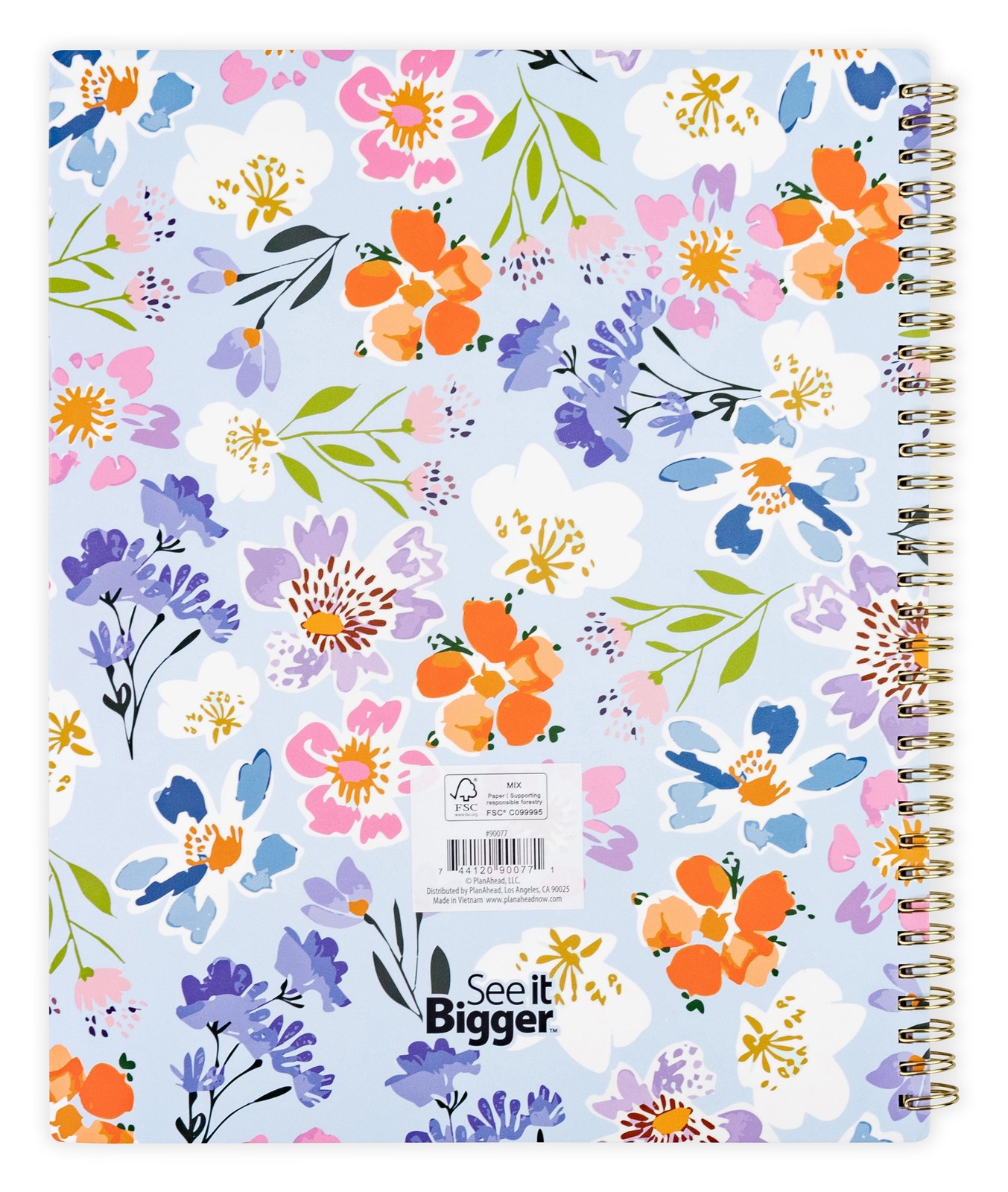 See it Bigger Monthly Weekly Planner Large (9″x 11″) Oct 2025 -Dec 2026