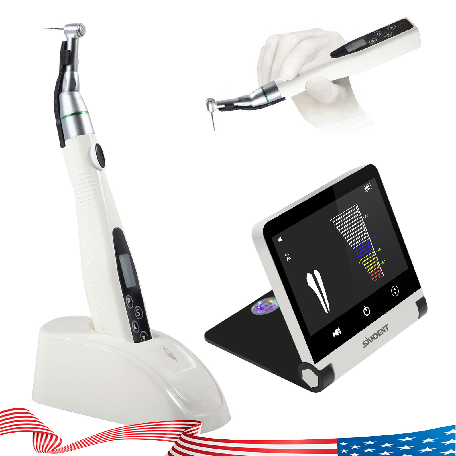 Wireless Dental 16:1 Endodontic LED Endo Motor /Apex Locator Root Cnal LCD OR
