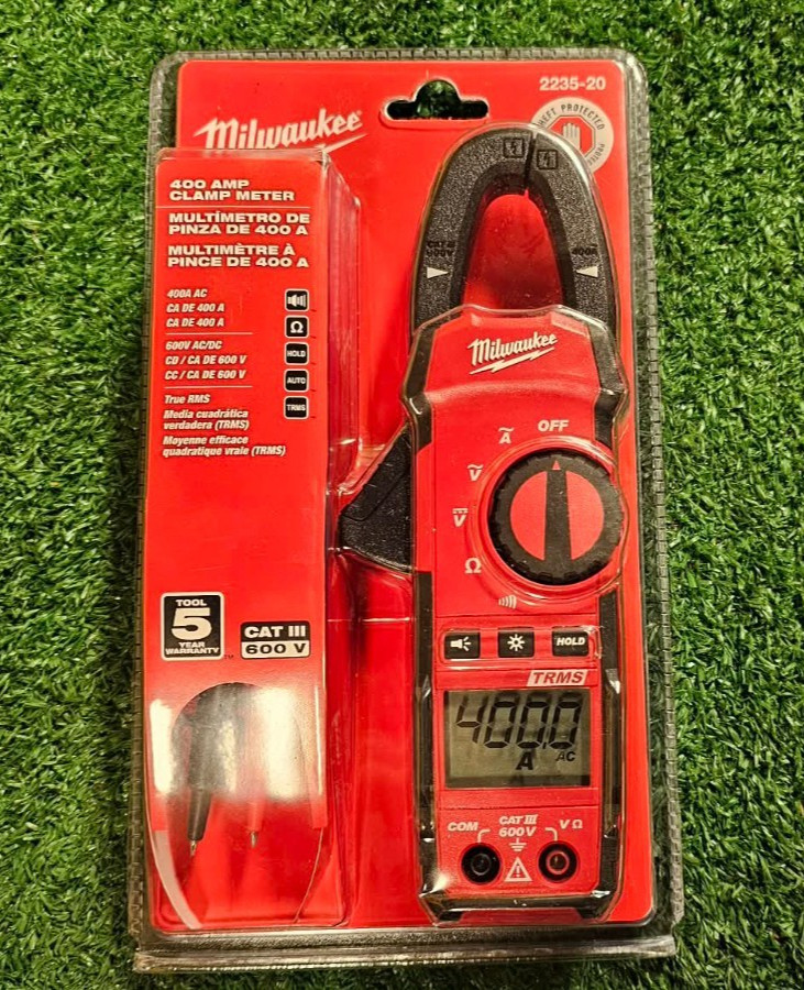 Milwaukee 2235-20 400 Amp 400A 600V AC/DC Clamp Meter NEW