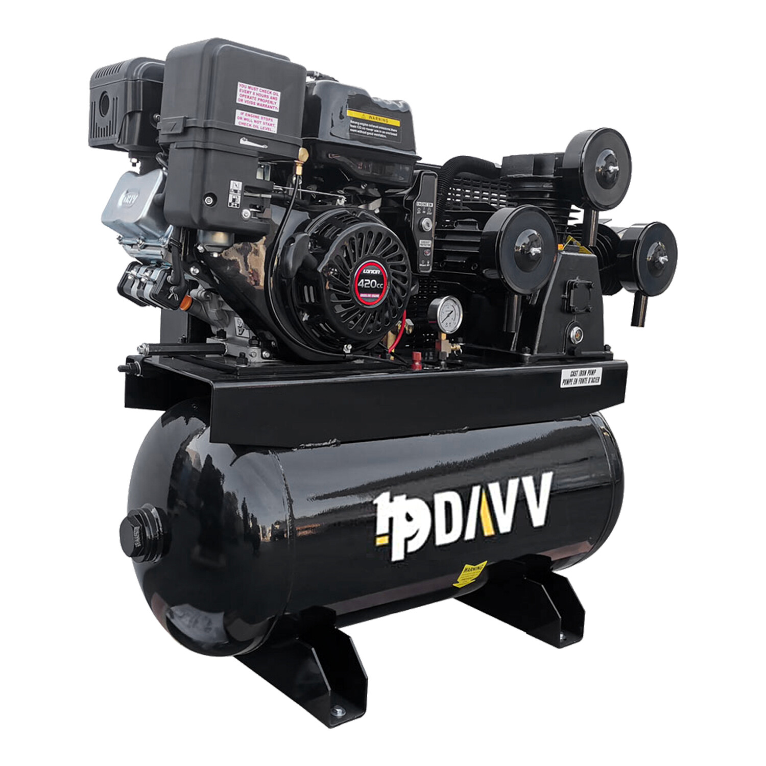 35 Cfm Piston Air Compressor 13HP 125Psi 30 Tank Gallons Truck Mounted