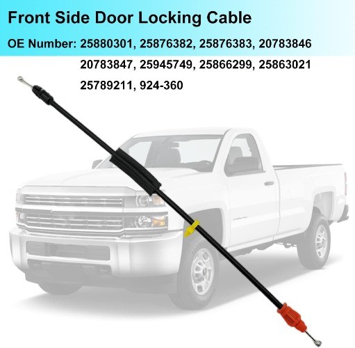 25880301 Front Left Right Side Door Locking Cable Door Handle Latch Release Cabl
