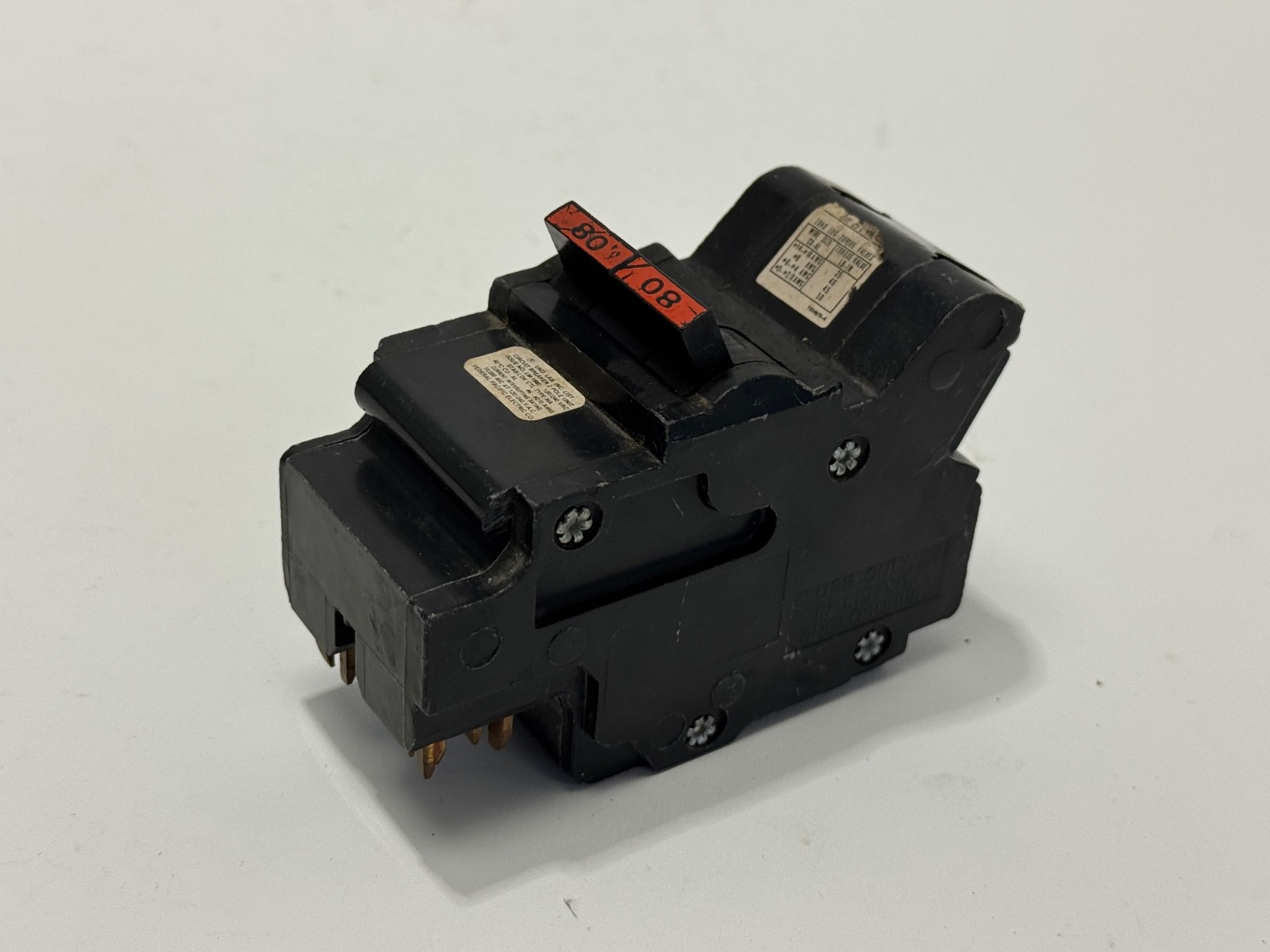 Federal Pacific Electric NA280 2 Pole 80 Amp 10kA@240V Stab-Lok Circuit Breaker