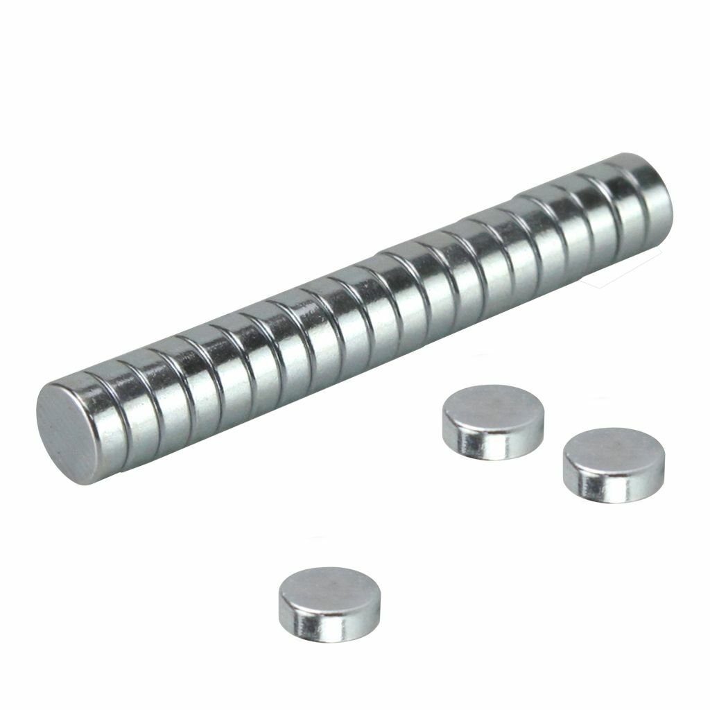 100PCS 8mm x 3mm 5/16″ x 1/8″ N52 Strong Rare Earth Neodymium Magnet Disc Small