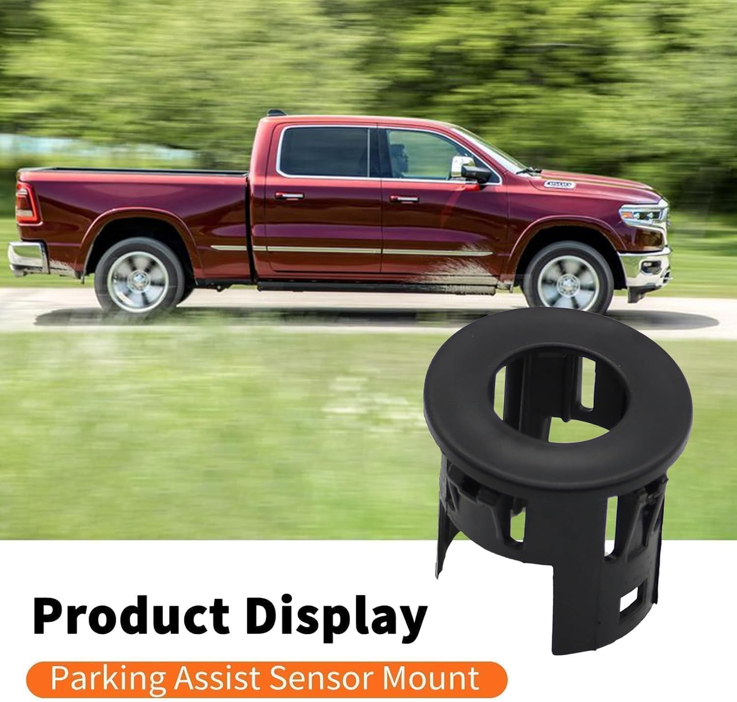 4X Parking Assist Sensor Mount Bracket Bezels Compatible with 2014-2018 Ram…