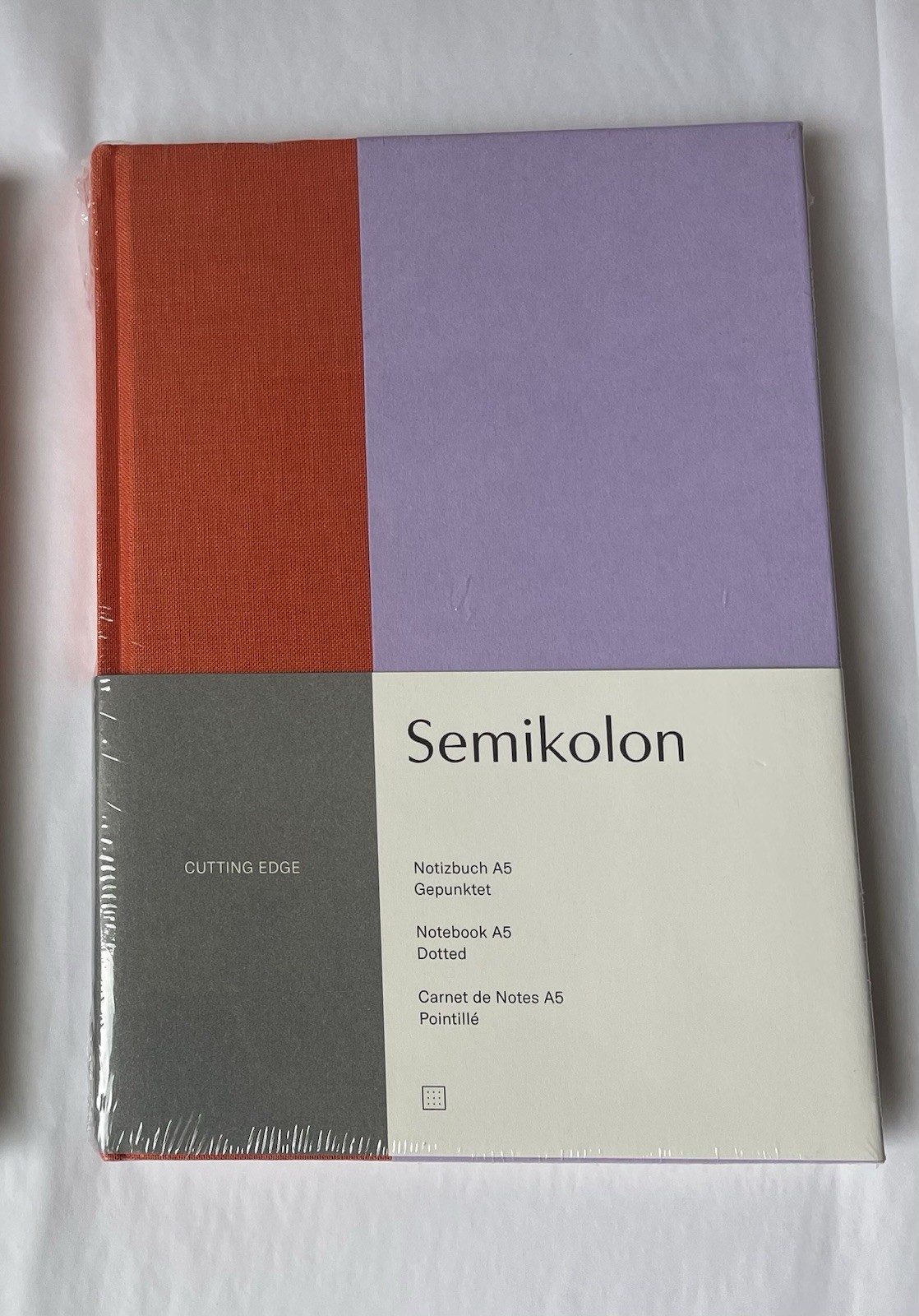 New Sealed DOTTED Journal Notebook A5 Tangerine Lavender Hardcover Purple Orange