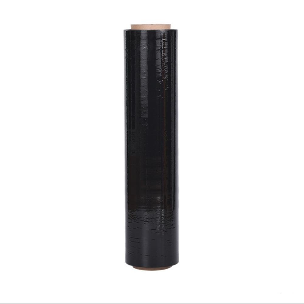 4 Rolls 18″ x 1500′ Pallet Wrap Stretch Film Hand Shrink Wrap Black 1500FT NEW