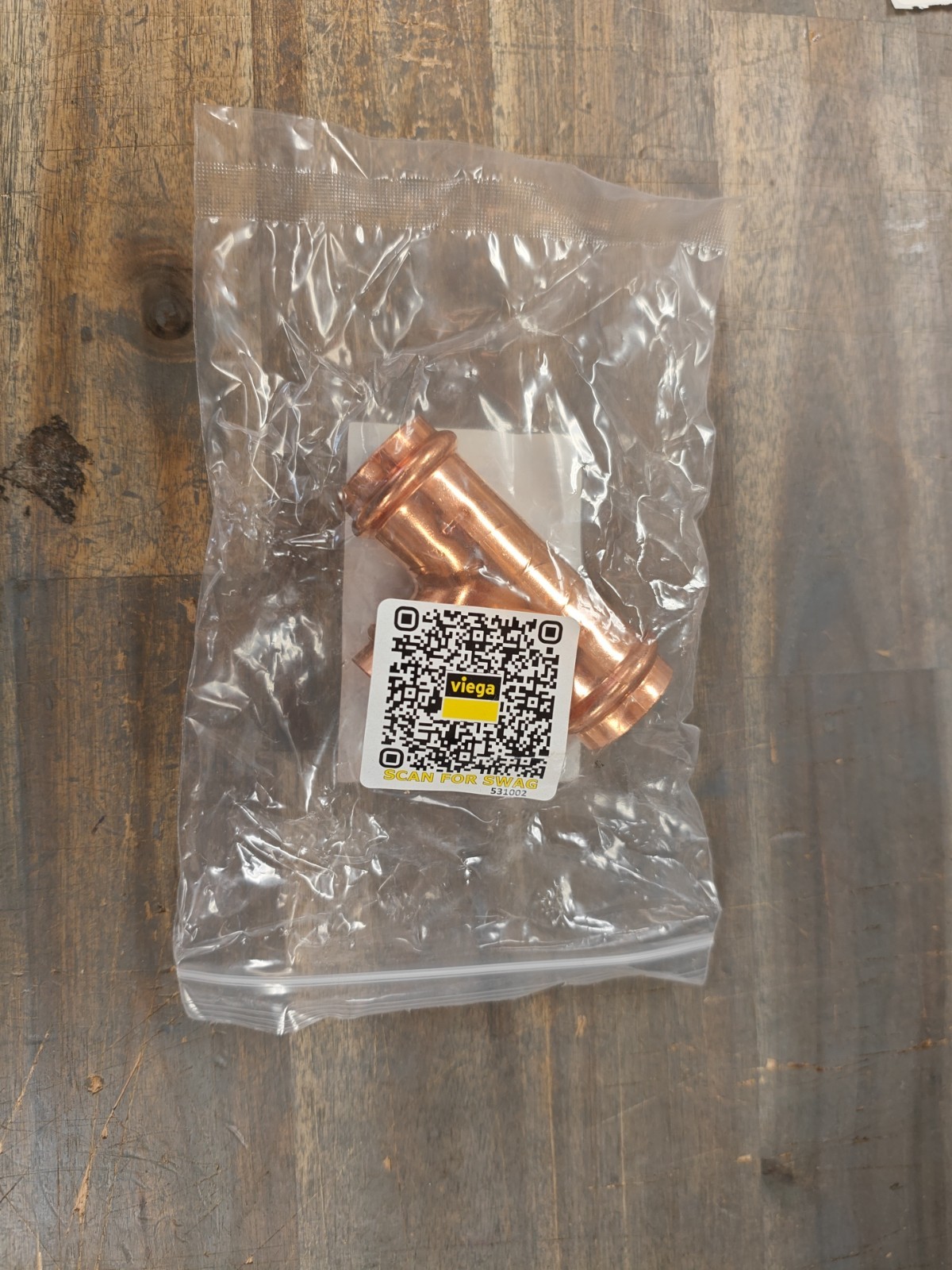 Viega ProPress 1 in. Press Copper Tee 77285
