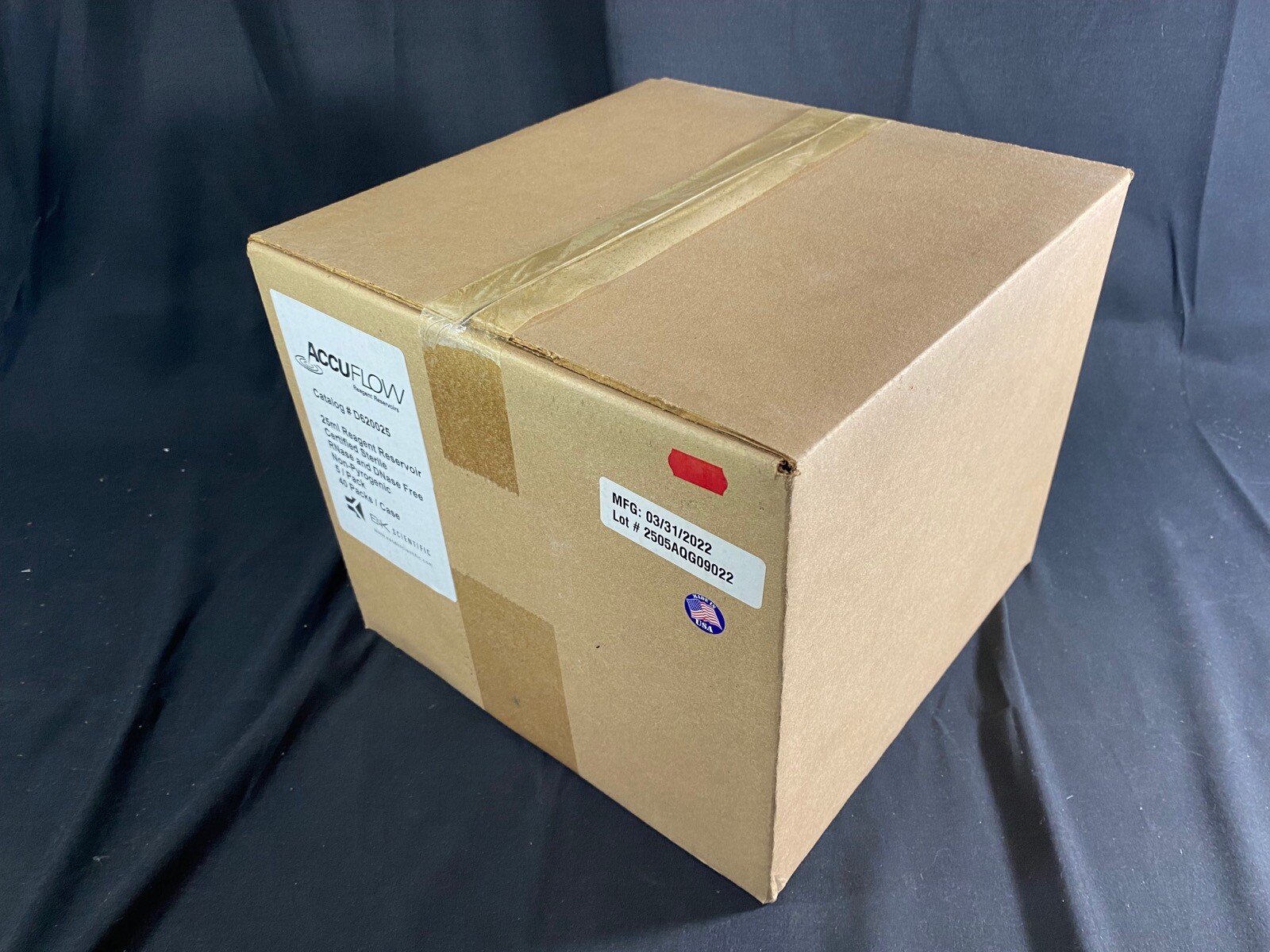 ACCUFLOW 25mL Reagent Reservoirs V Bottom Bulk Packed Sterile D620025 (200/cs)