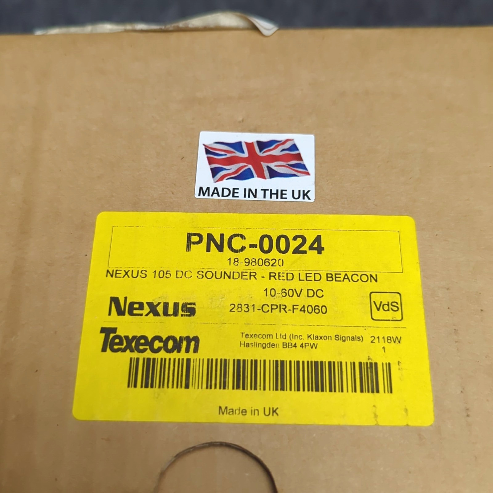 Texecom Edwards Klaxon Nexus 105 PNC-0024 105dB Sounder Red Led Beacon 10-60 VDC
