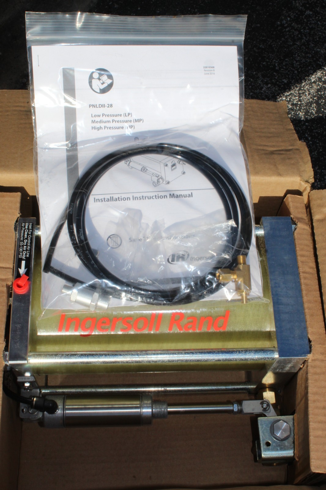 New Ingersoll-Rand PNLDII-28 Pneumatic No-Loss Drain w/Test Button 22699706