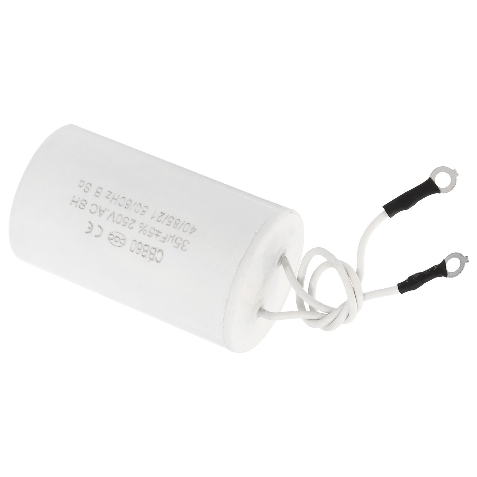 CBB60 35uF Running Capacitor AC250V 2 Wires 50/60Hz Cylinder 1.52×2.73″