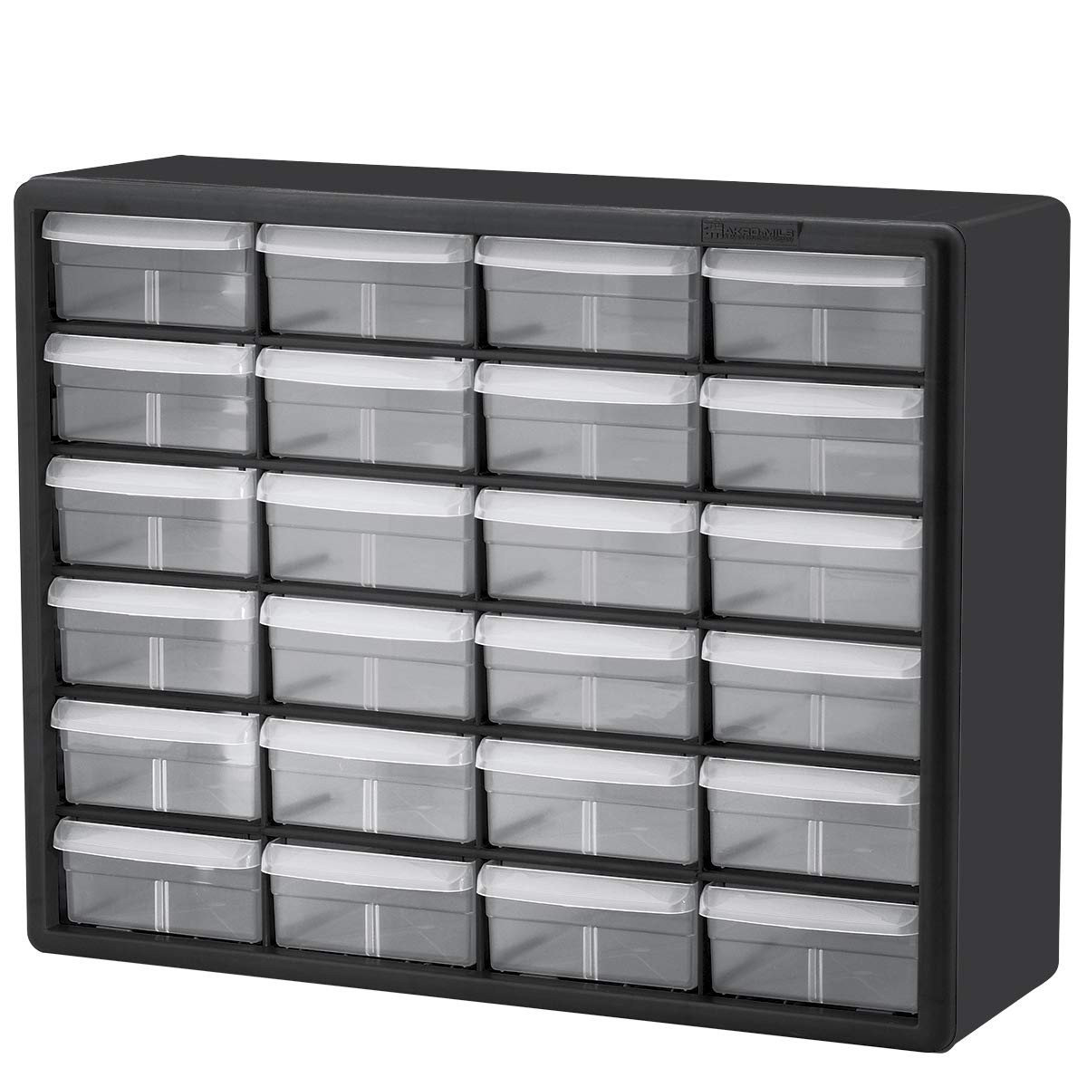 24-Drawer Plastic Drawer Storage Cabinet for Garage Organization, Bead Organi…