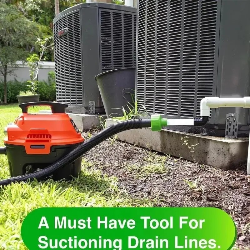 IMM AC Drain Line Cleaner Adapter Evacuates & Unclog AC Drain Line – HVAC to