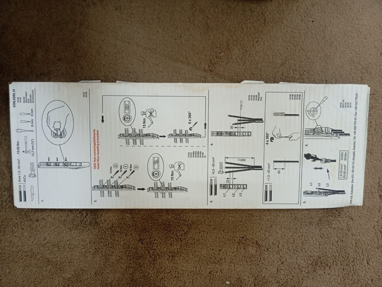 ABB / Kabeldon Fuse Switch Disconnector / 2CGX0 63050106 / SLD000