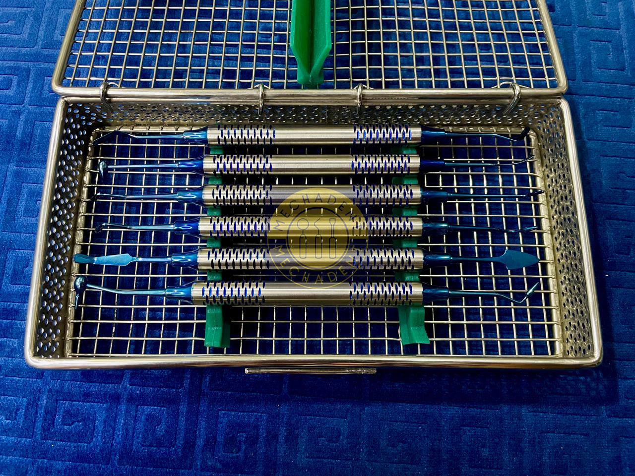Dental Composite Filling Instruments Blue Titanium Coated Restorative Set – 6Pcs
