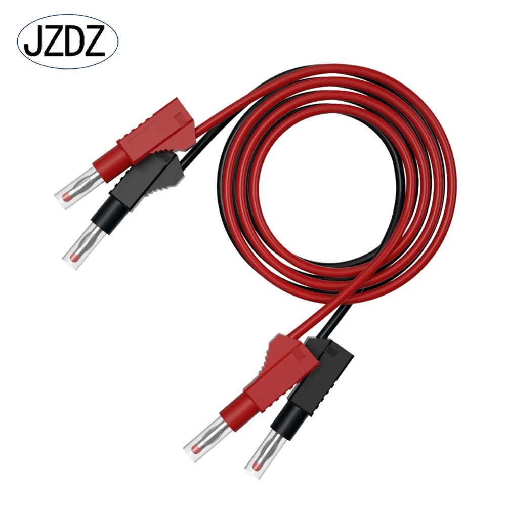 2Pcs Multi-Meter Test Leads Cable Jumper Wire Line Security 4Mm Banana Plug Retr