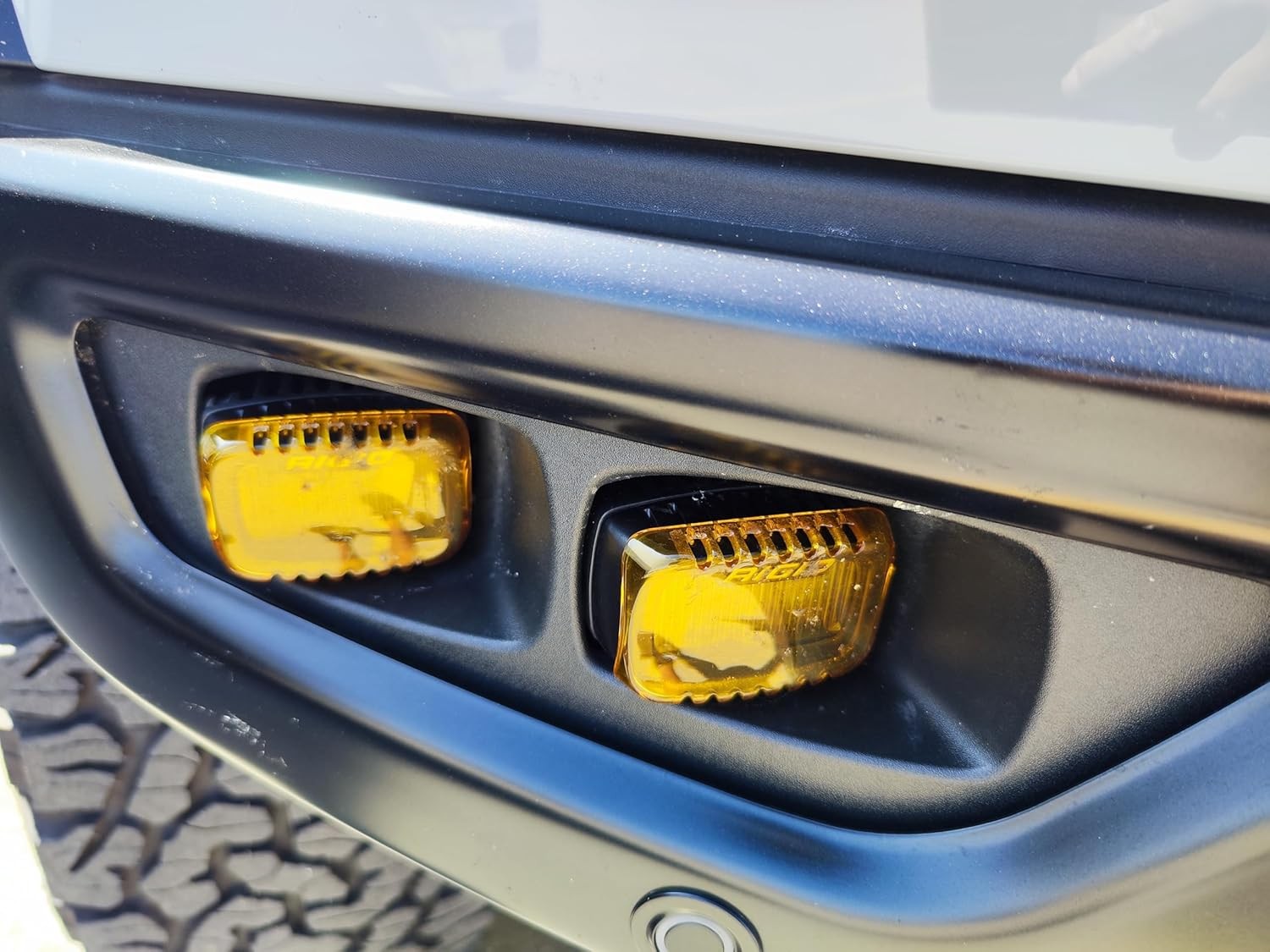 2pc 2500K Selective Yellow Colored LED Pod Fog Light Shield Cover Lenses – F150