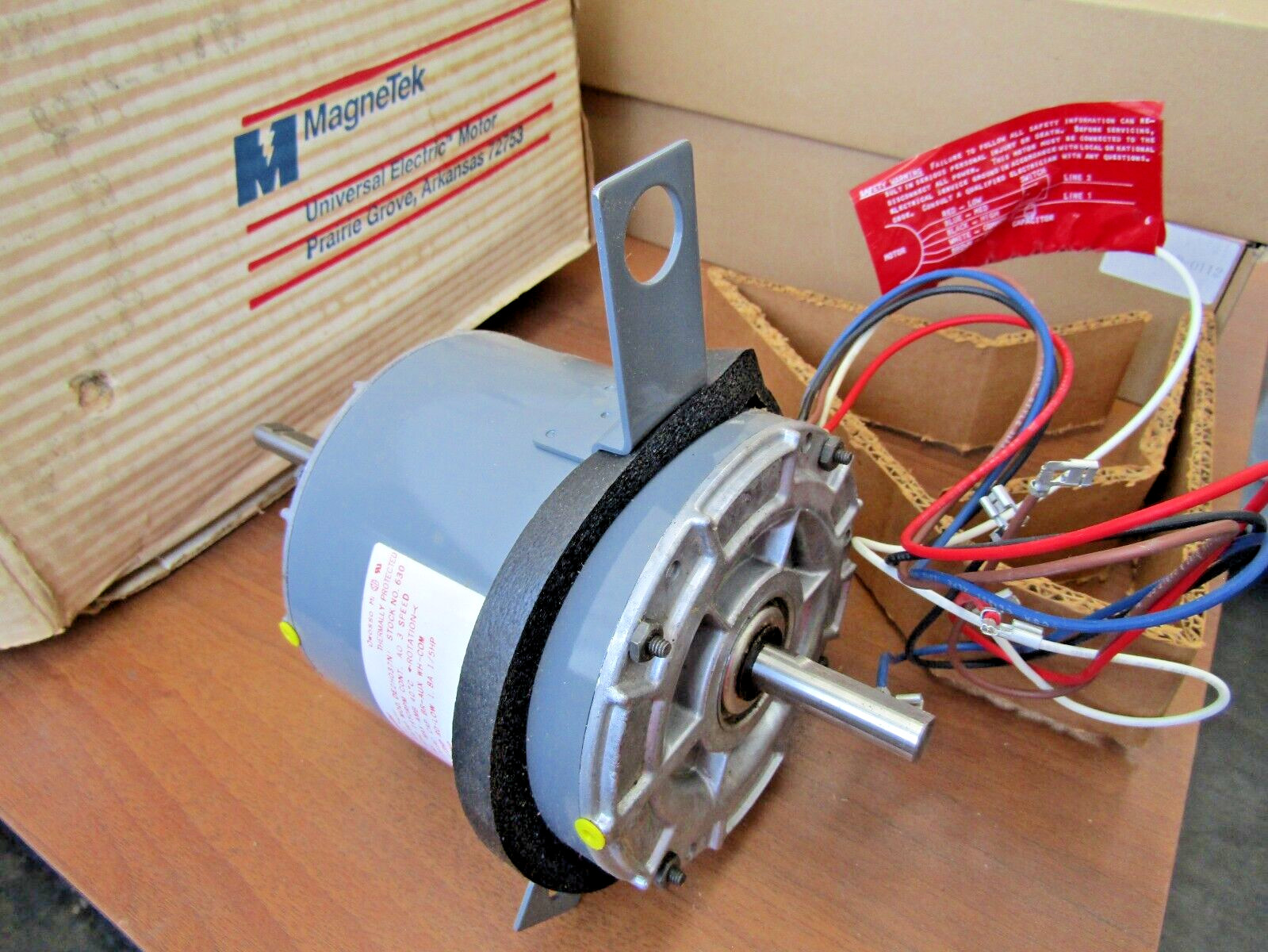 🔥NEW MAGNETEK 630 1/3 HP SPLIT CAPACITOR MOTOR 208-230VAC 3 SPEED 1450 RPM DUAL