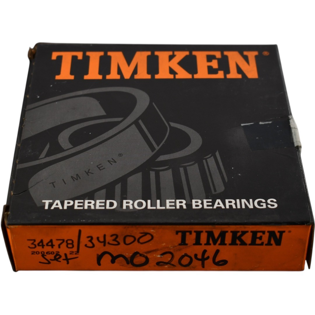 NEW Timken 34478 Cup & 34300 Cone Tapered Roller Bearing Set 3” Bore