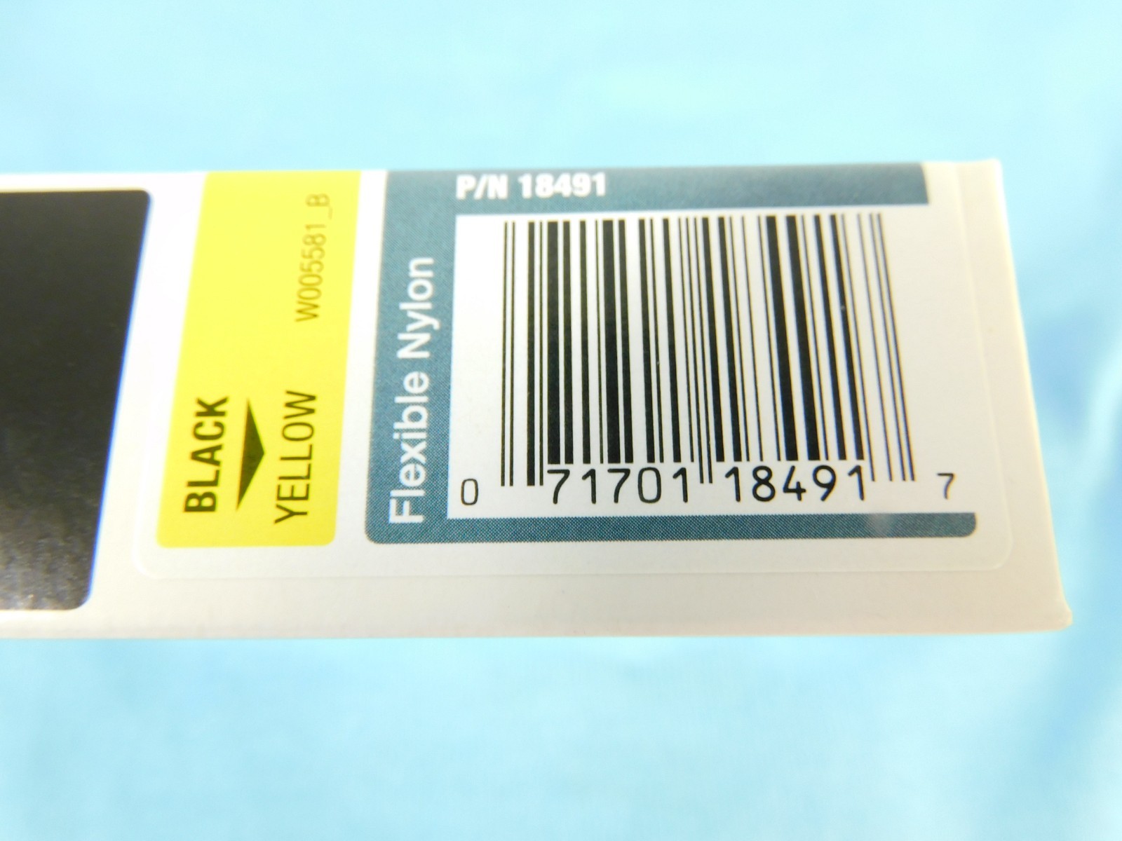Dymo Rhino 18491 Yellow Flexible Nylon Tape 3/4″ Black Text on Yellow 11.5 Feet