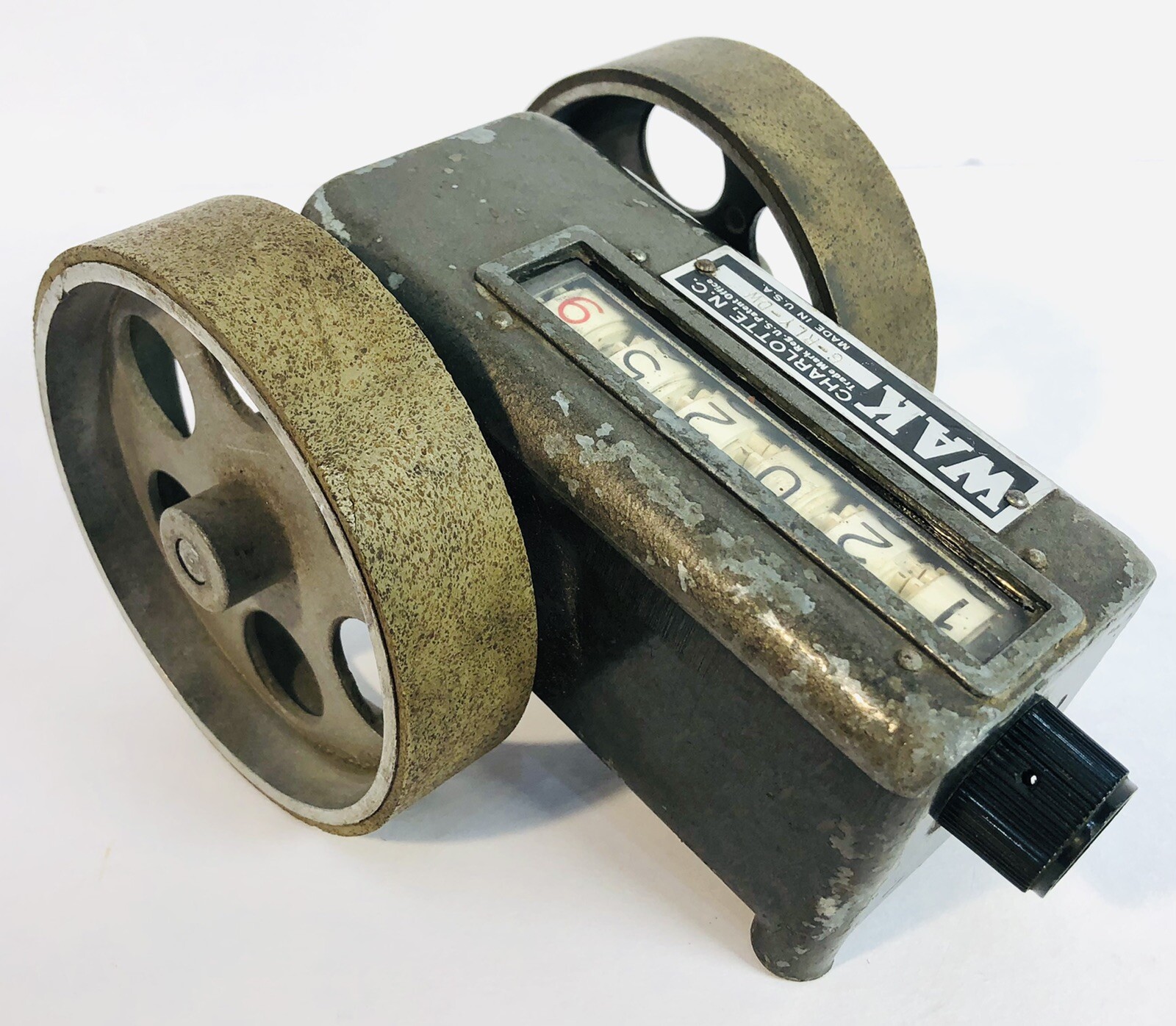 Vtg Antique Fabric WAK 6-RLY-DW Analog Mechanical Counter 6RLYDW Steam Punk Old