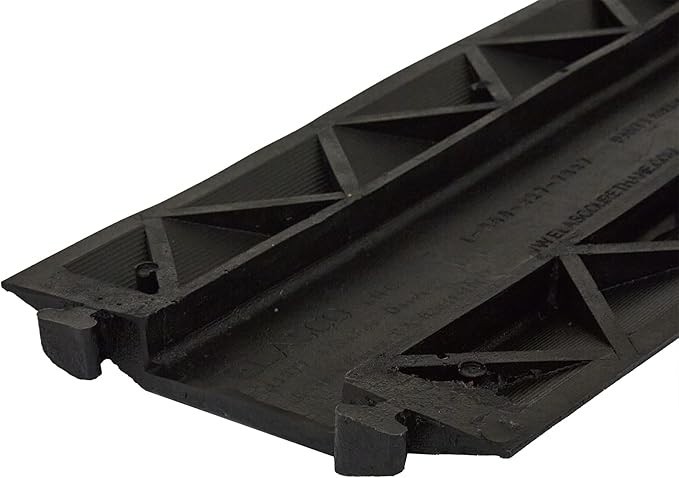 Elasco Dropover Cable Cover with 4″ x 1″ Channel – Black