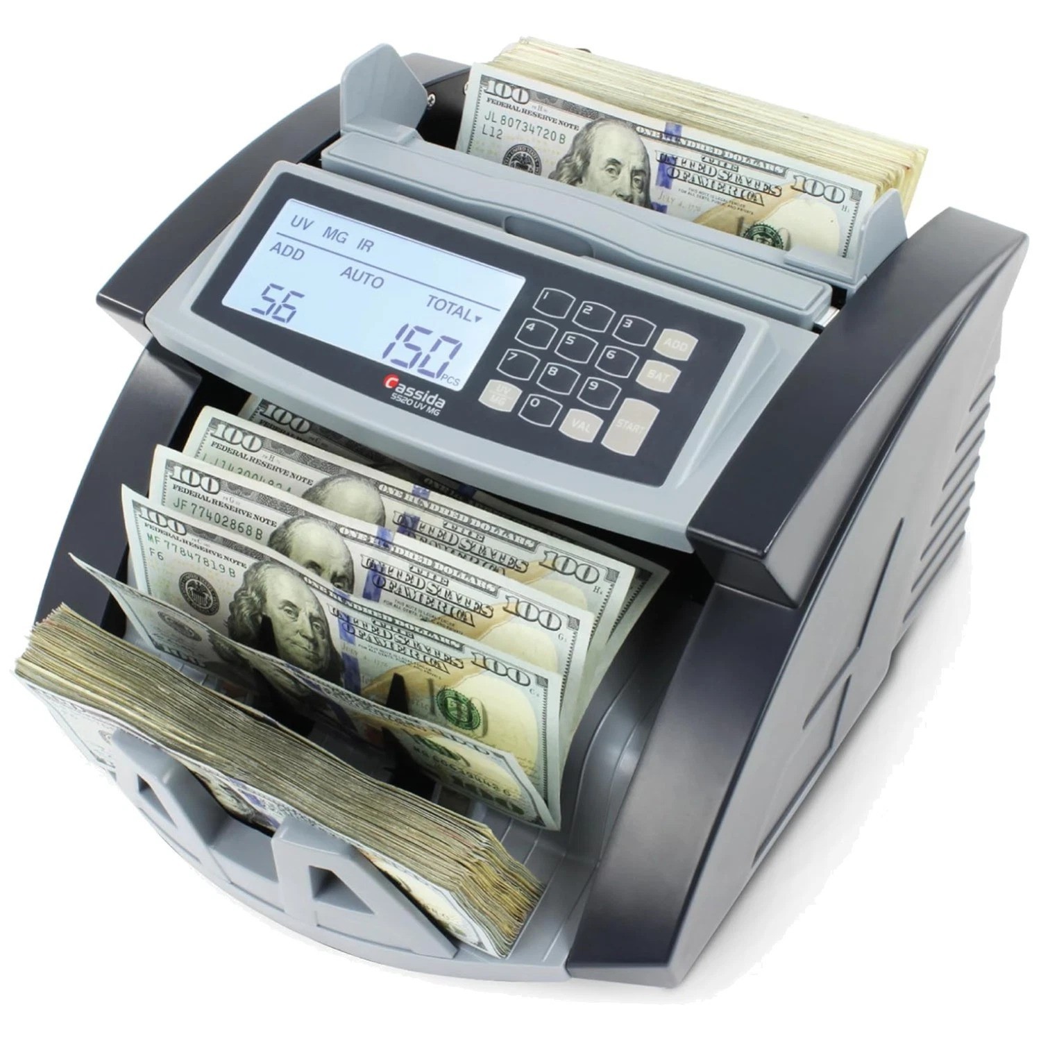 UV/MG/IR Money Counter – Add & Batch Modes – Large Display