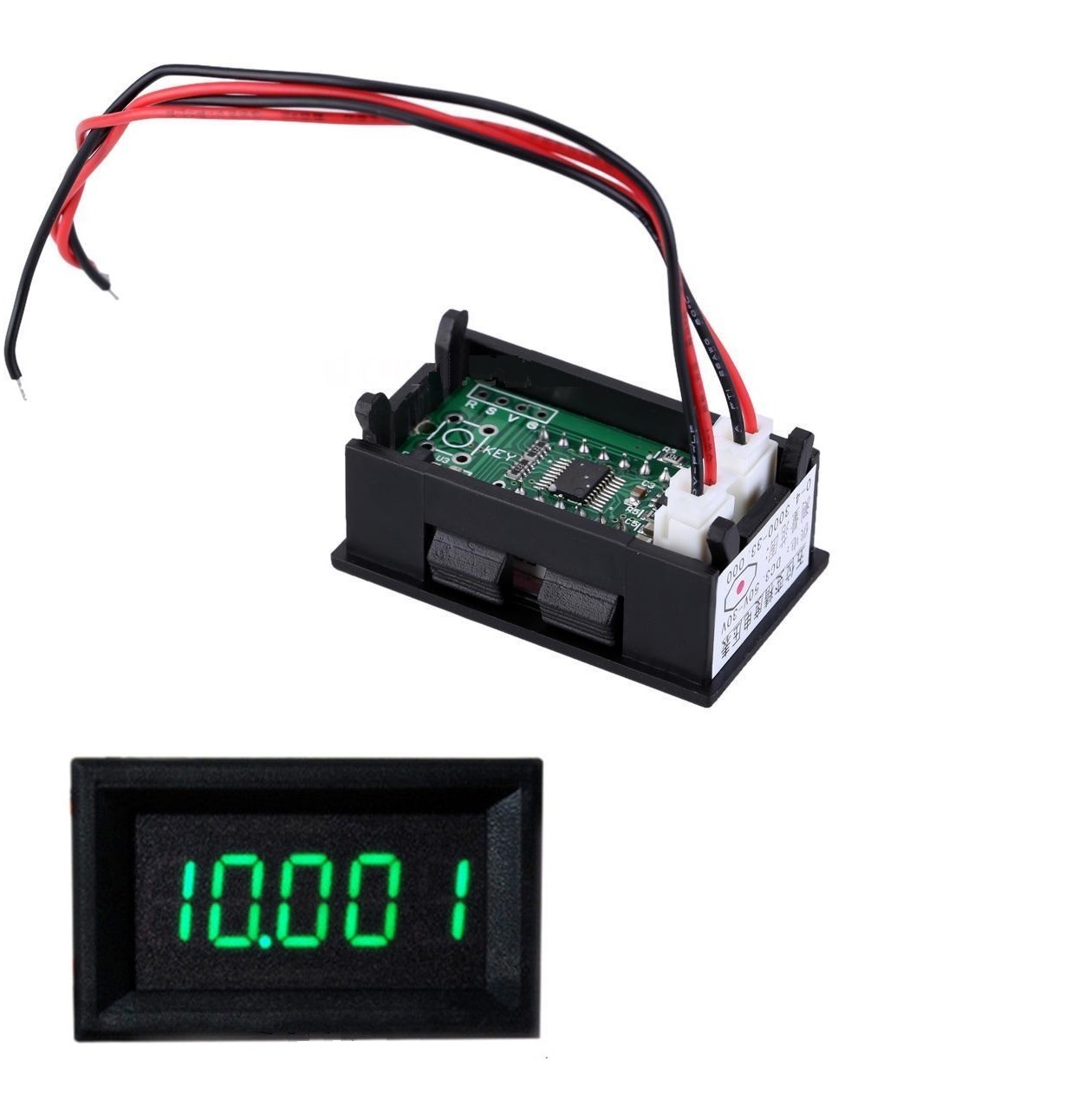 Green LED 5Digit DC 0-4.3000-33.000V Digital Voltmeter Voltage Meter Car Panel K