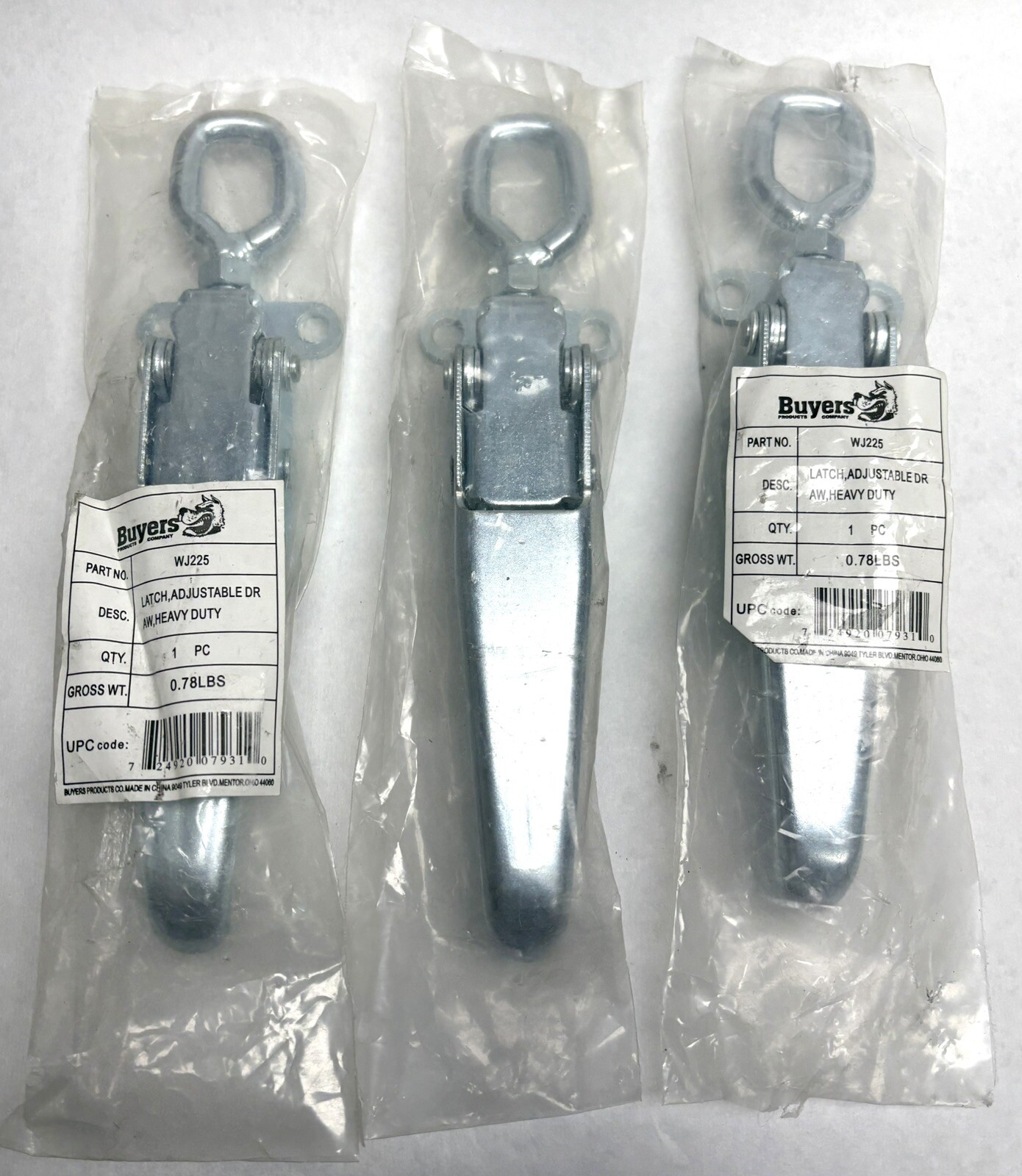 Buyers Wj225 (1) Adjustable Draw Latch, Heavy Duty, Lot of 3