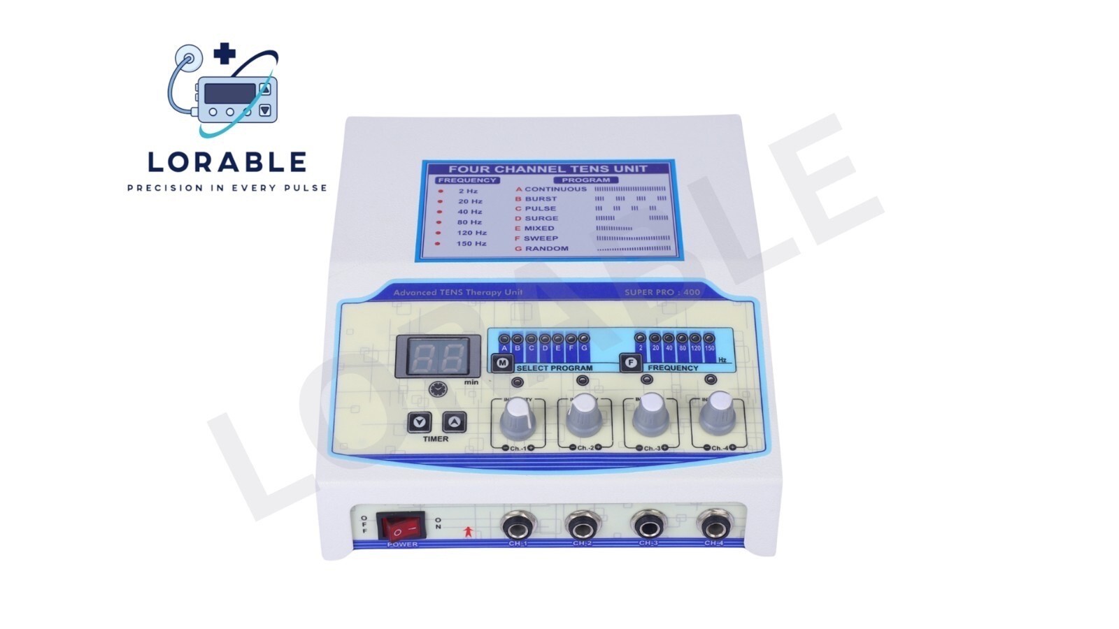 Professional Electrotherapy Physical Therapy Machine Prof 4 channel Therapy unit