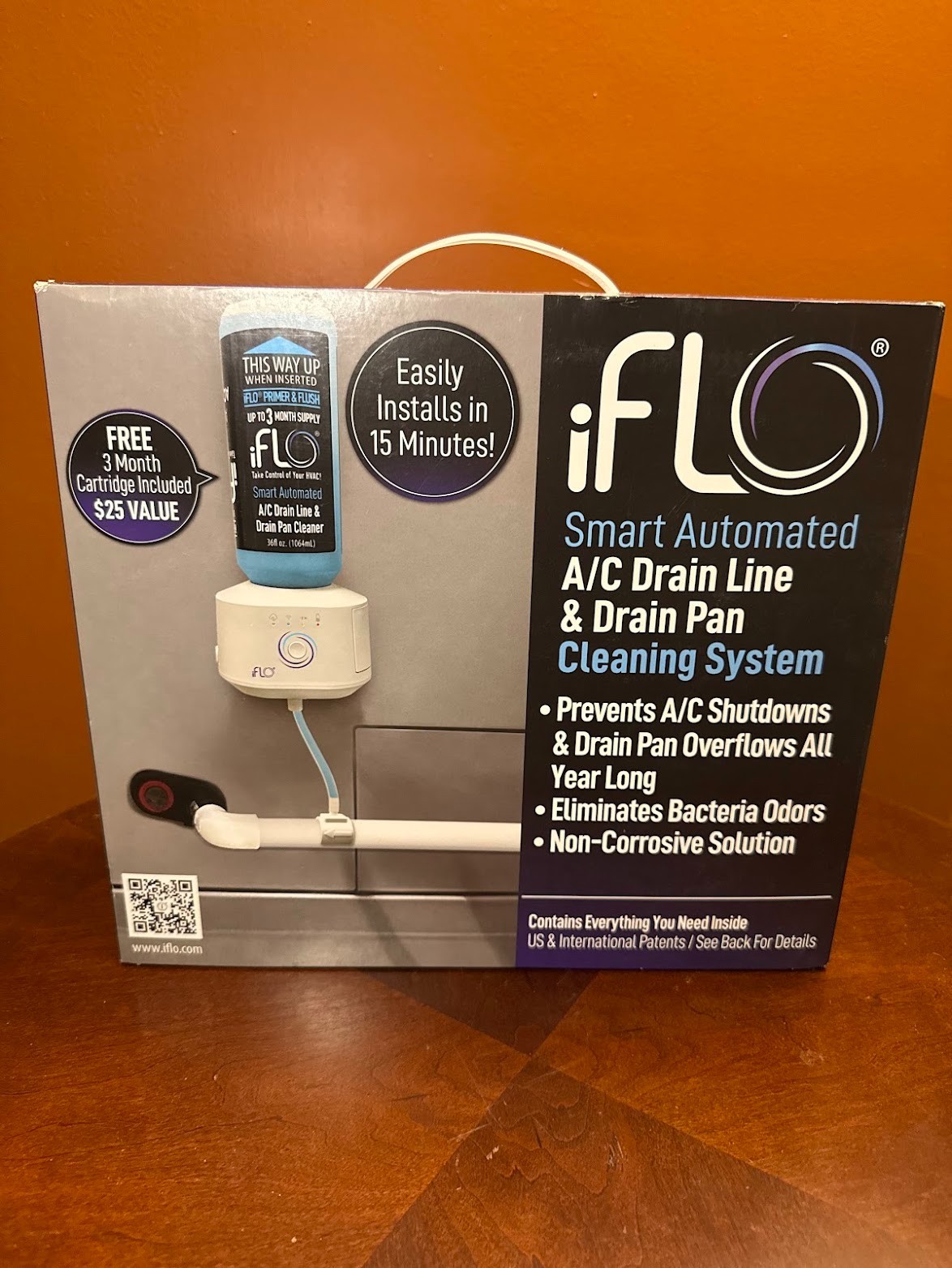 BRAND NEW iFLO Smart Automated A/C Drain Line Cleaner with 3 Month Refill Kit
