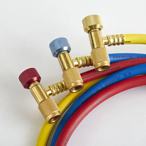 CPS Products HP5NG 3-Pack 5′ Premium Charging Hoses w/ SafeMate Valves