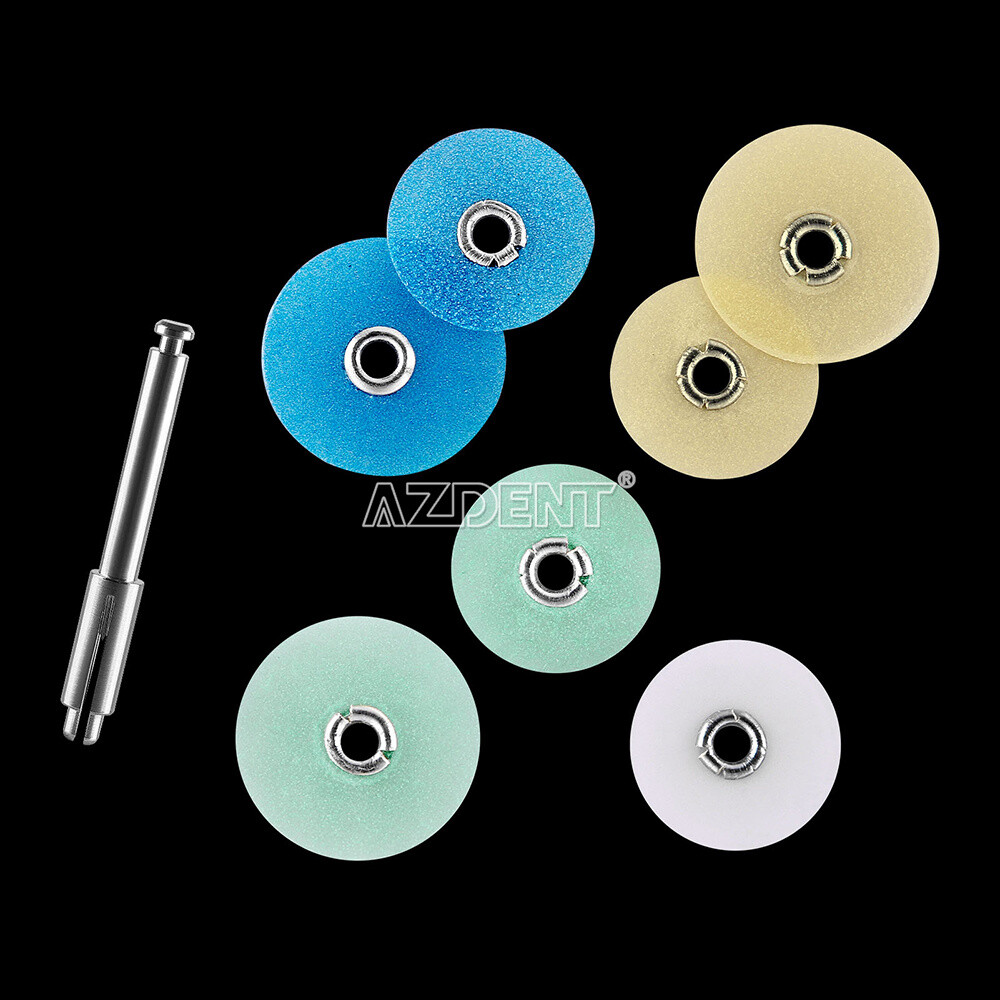 80pcs Dental Composite Finishing Polishing Discs assorted kit + Mandrel NO1.075