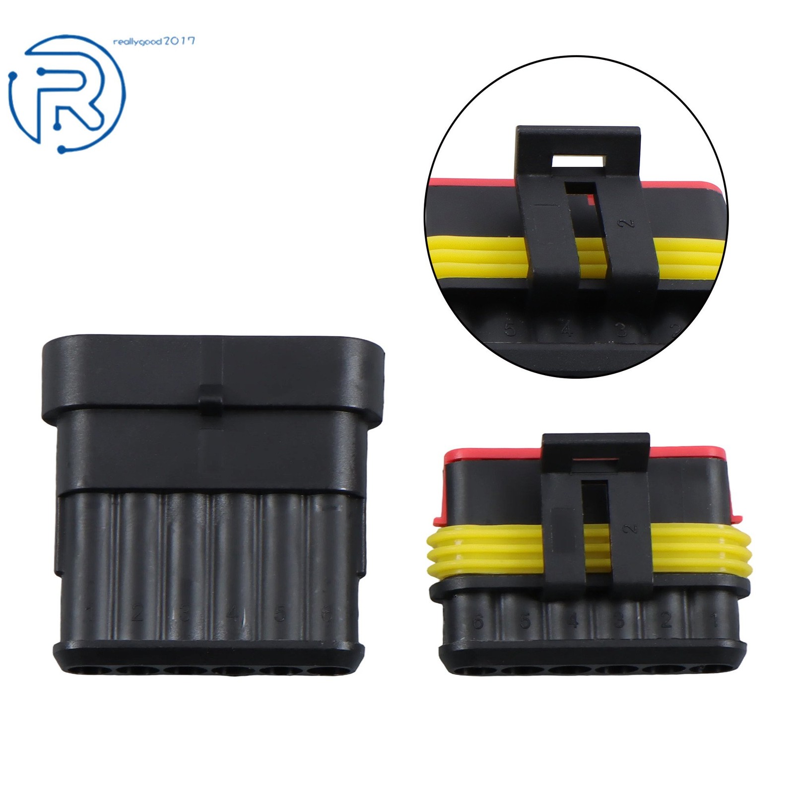 800Pcs Waterproof Automotive Electrical Wire Connectors Plug Kit 1/2/3/4/5/6 Pin