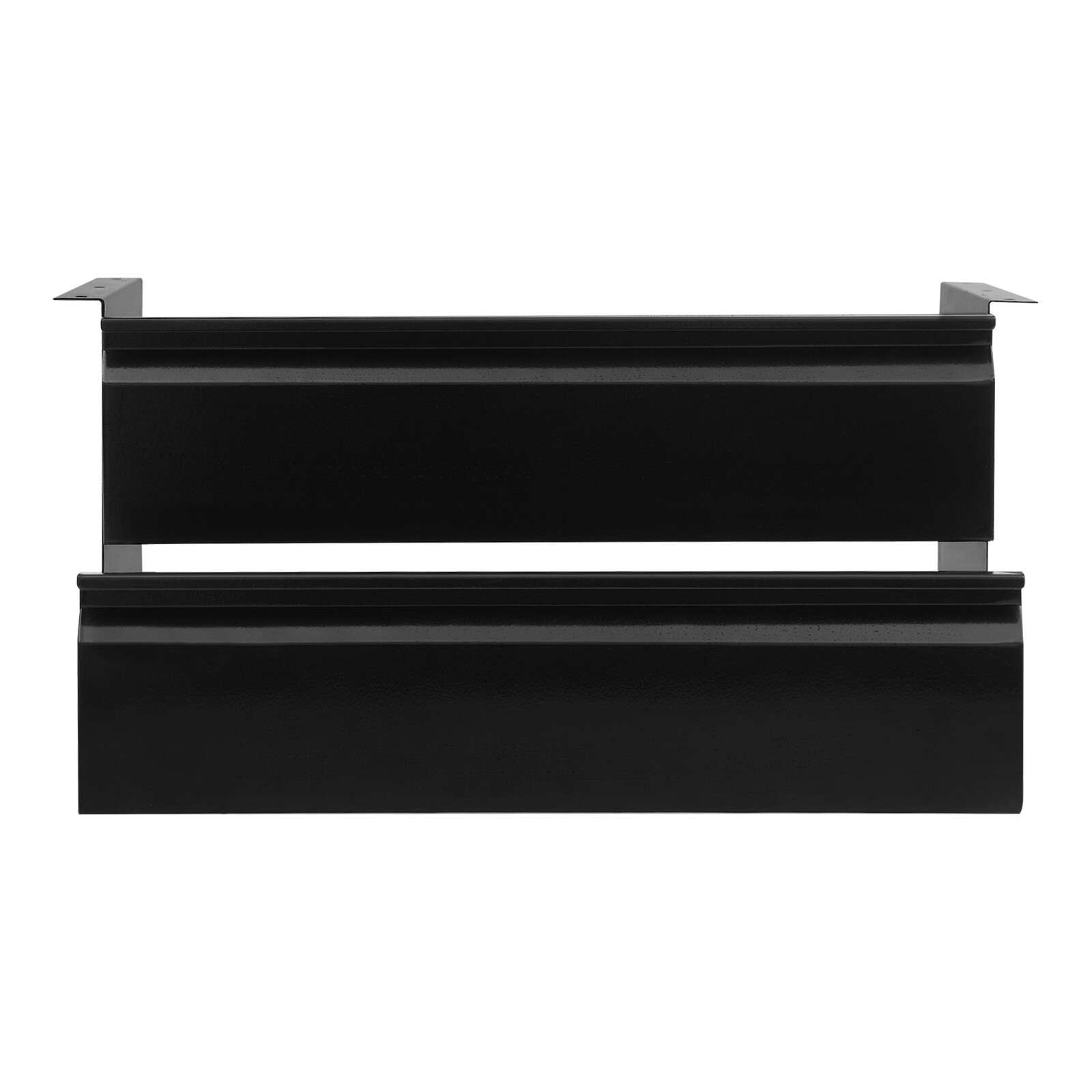 2 Layer Steel Under Desk Drawer Slide Out Dual Tier Under Desk Drawer Organizer
