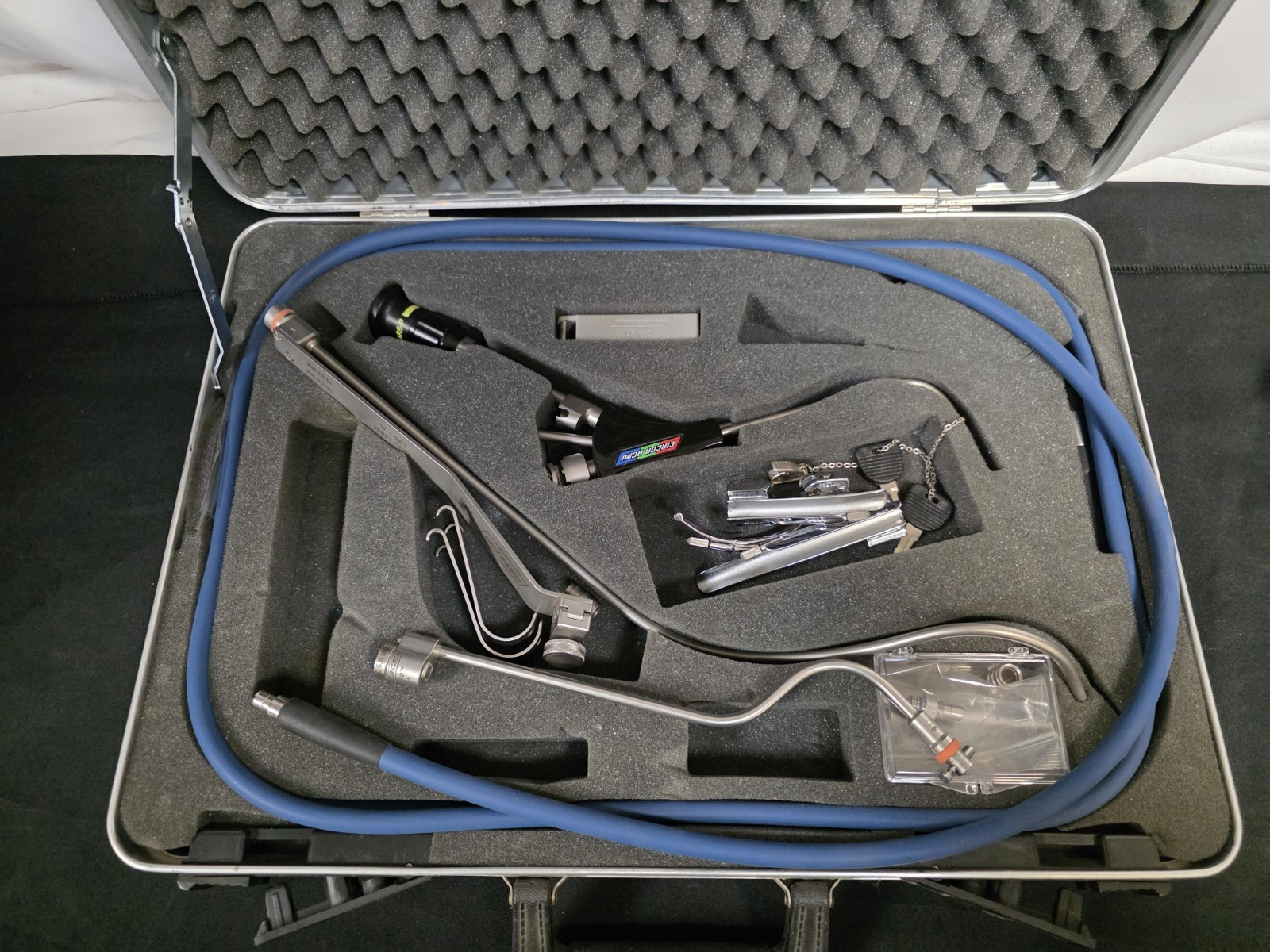 Circon ACMI Lars AL Long Adult Laryngoscope Set w/ Case