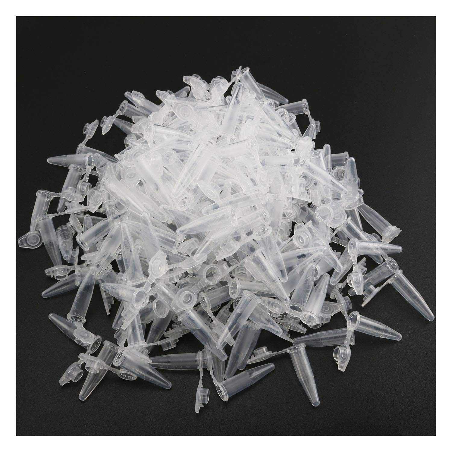 Centrifuge Tubes 200PCS 0.5 Ml Clear Graduated Polypropylene Microcentrifuge Via