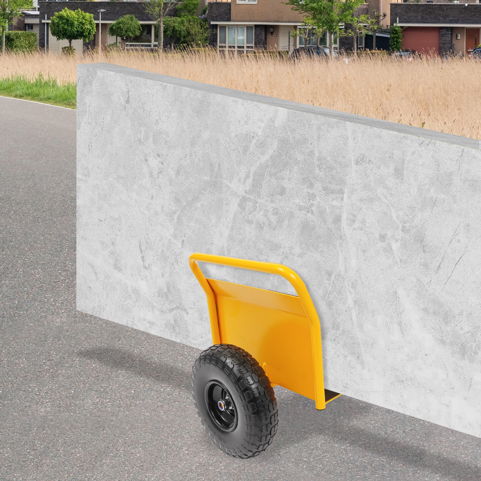 Q235 steel Slab Dolly Heavy Duty Panel Dolly Cart Panel Dolly With 10-inch Tires