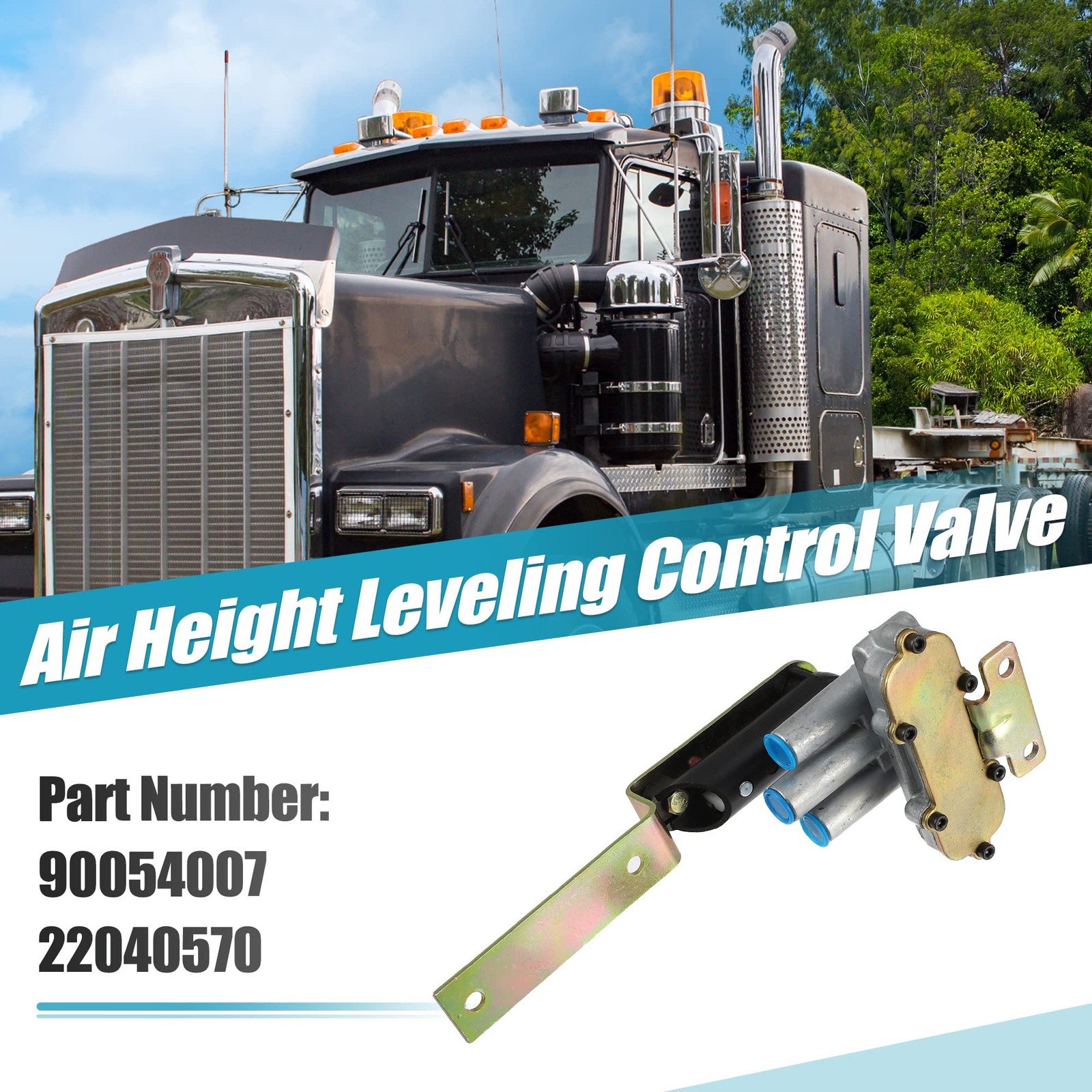 X AUTOHAUX 1 Set Air Height Leveling Control Black, Bronze Tone, Silver Tone