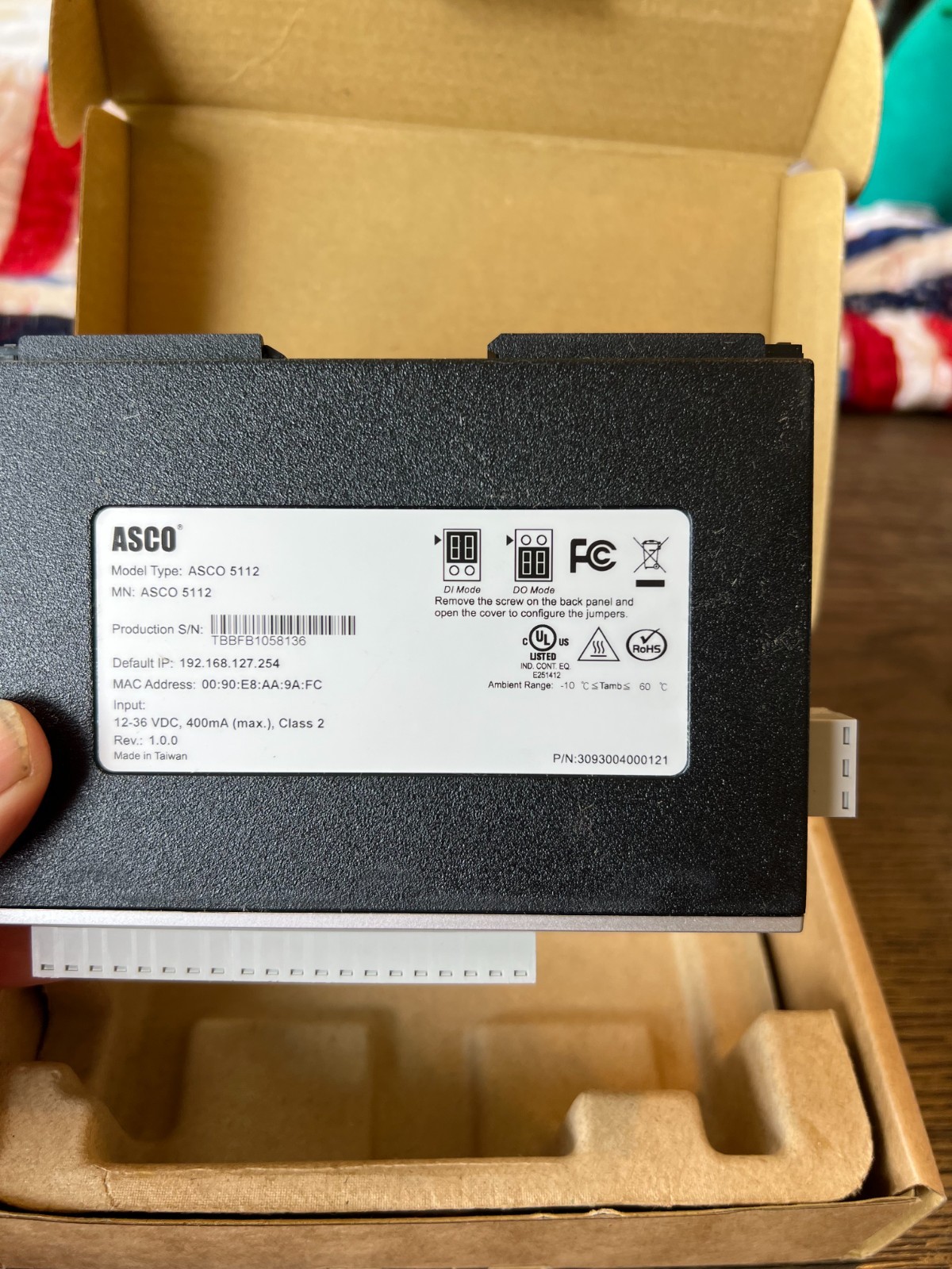 ASCO 5112 2 Port Ethernet Module
