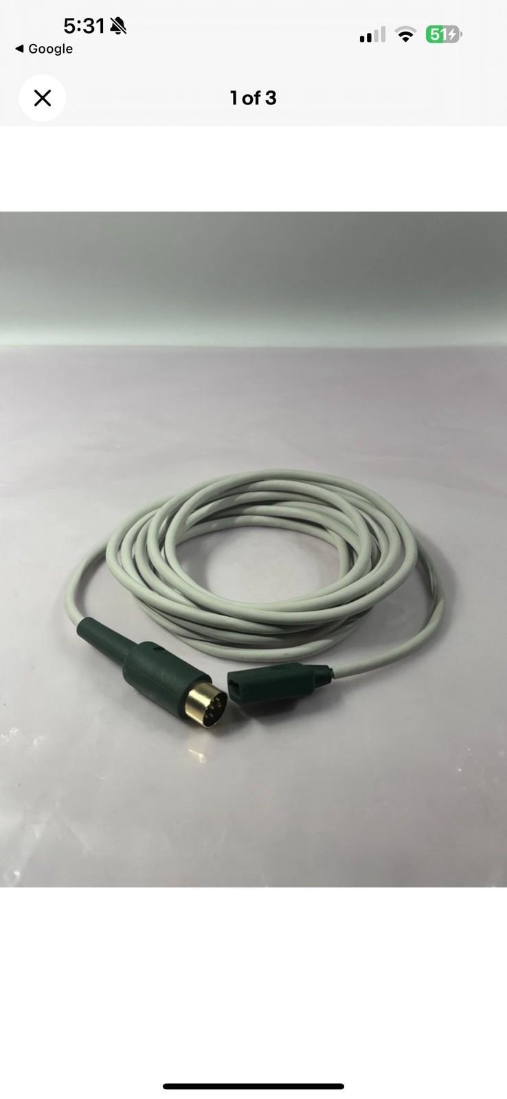 MAQUET Extension Cable For Vasoview Power Supply with Adapter Cable
