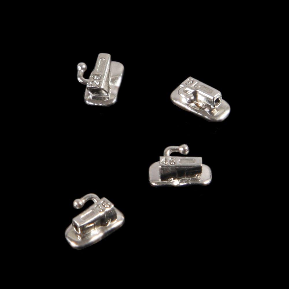 4pcs/pack Dental Buccal Tube Single 1st Molar Bondable Non-Convertible 022 Roth