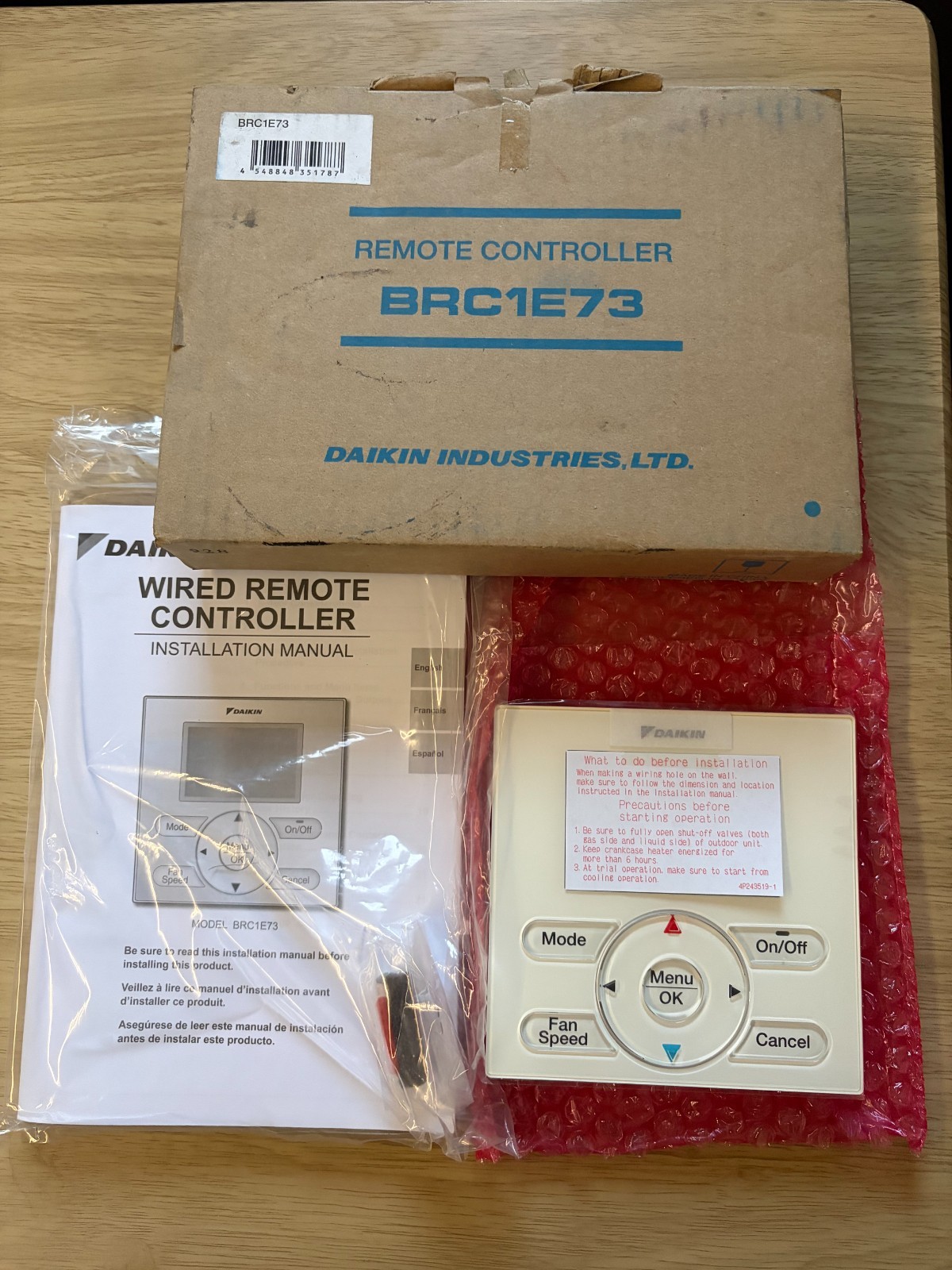 Daikin Industries LTD Remote Controller BRC1E73 NEW IN SEALED BOX