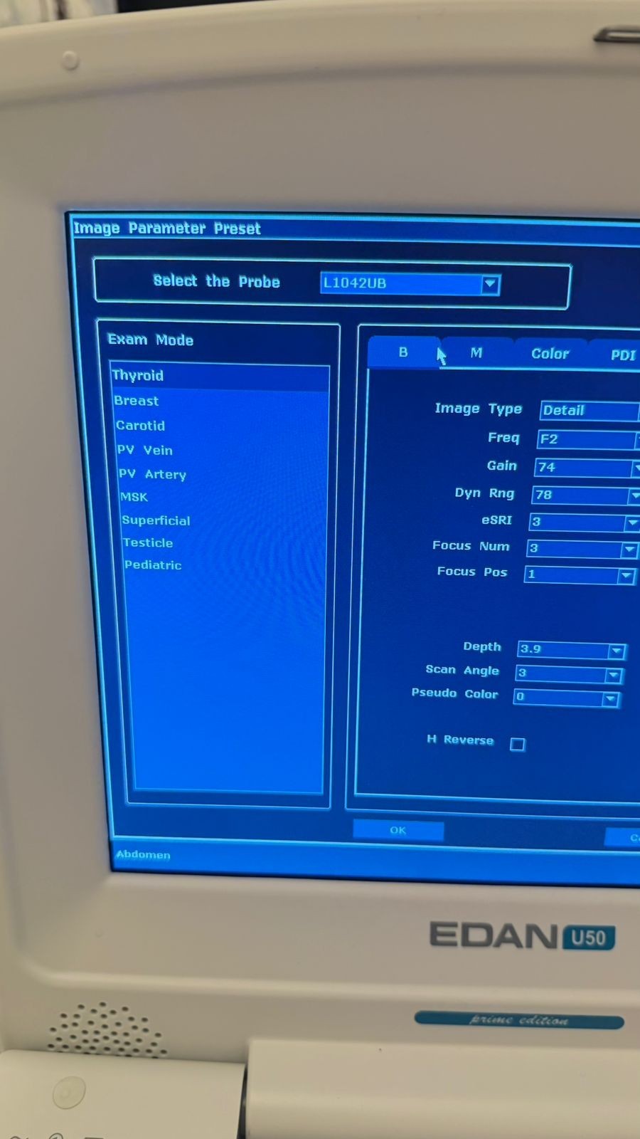 EDAN U50 DEMO Ultrasound System with 2 probes