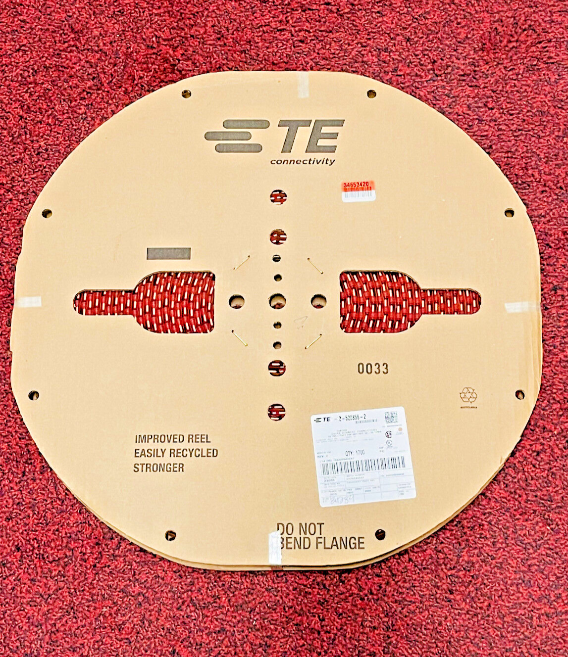 TE Connectivity 2-520856-2 Ultra-Fast Quick Disconnects, 22-18 AWG, 1700 Pieces