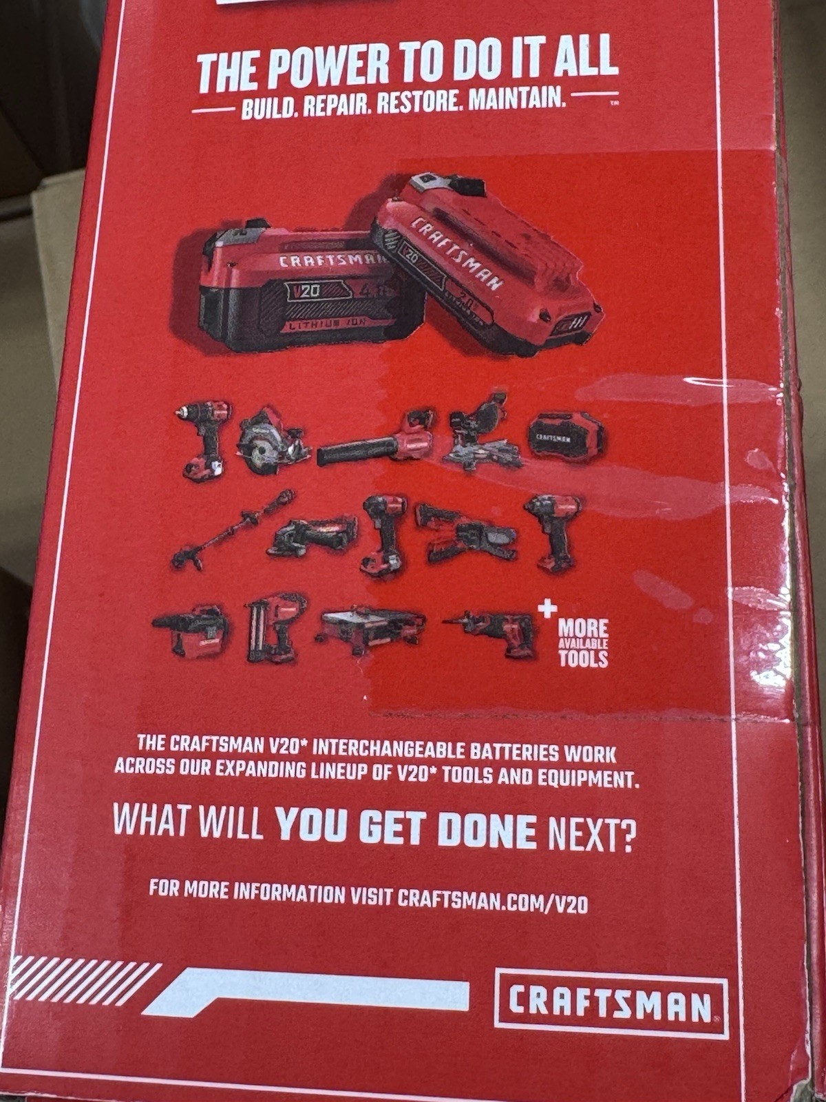 Craftsman V20 Cordless 3/8-Inch Right Angle Drill (Tool Only) CMCD750B – New
