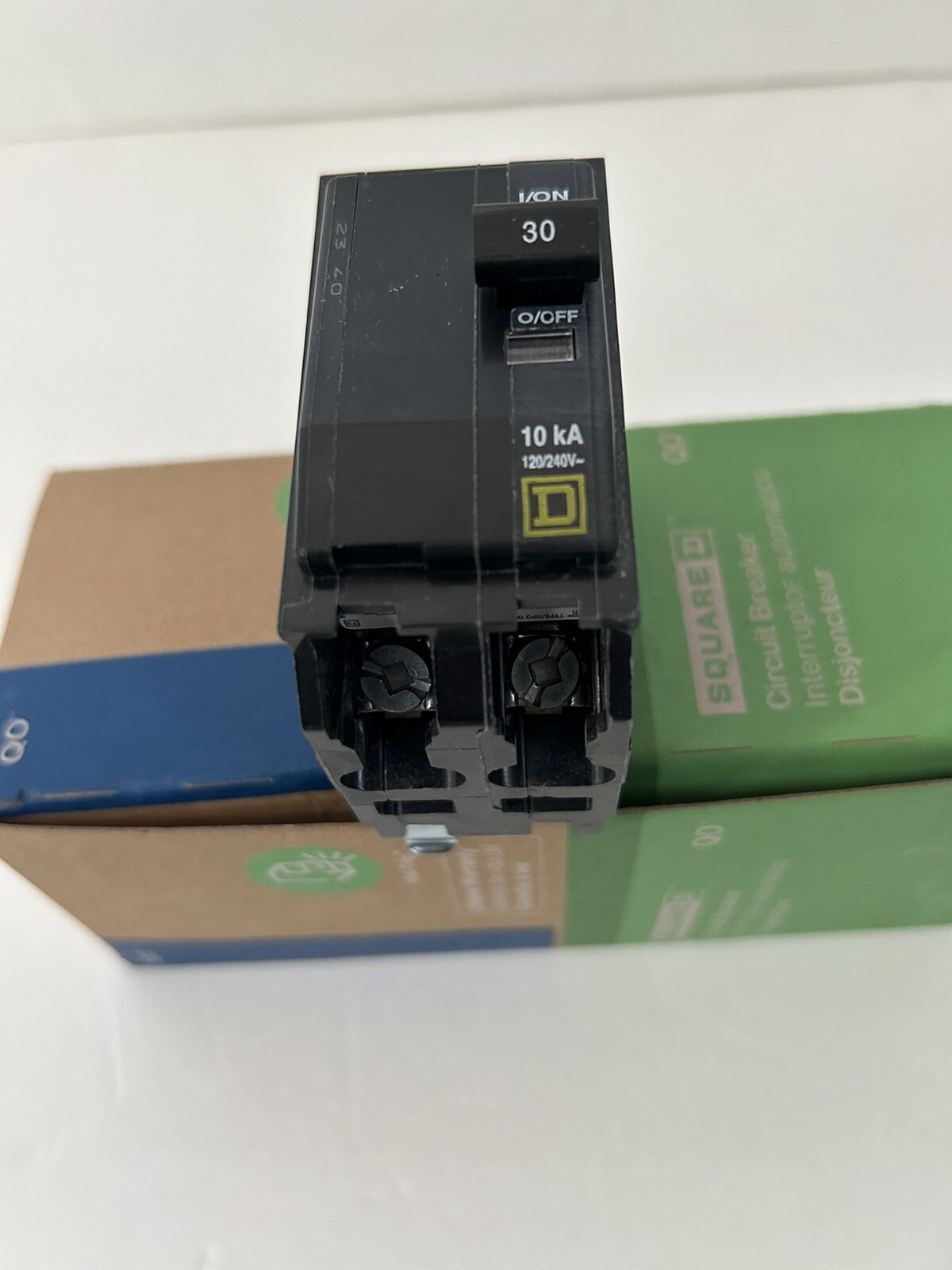 Lot Of 5 Square D QO230 2-Pole 30A 120/240V Plug-In Circuit Breaker