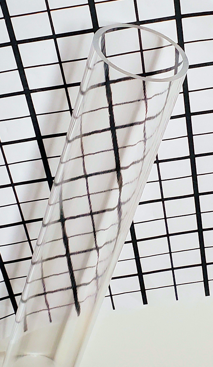 2” OD x 1 3/4″ ID x 12″ LONG CLEAR ACRYLIC PLEXIGLASS LUCITE TUBE 2″ DIAMETER